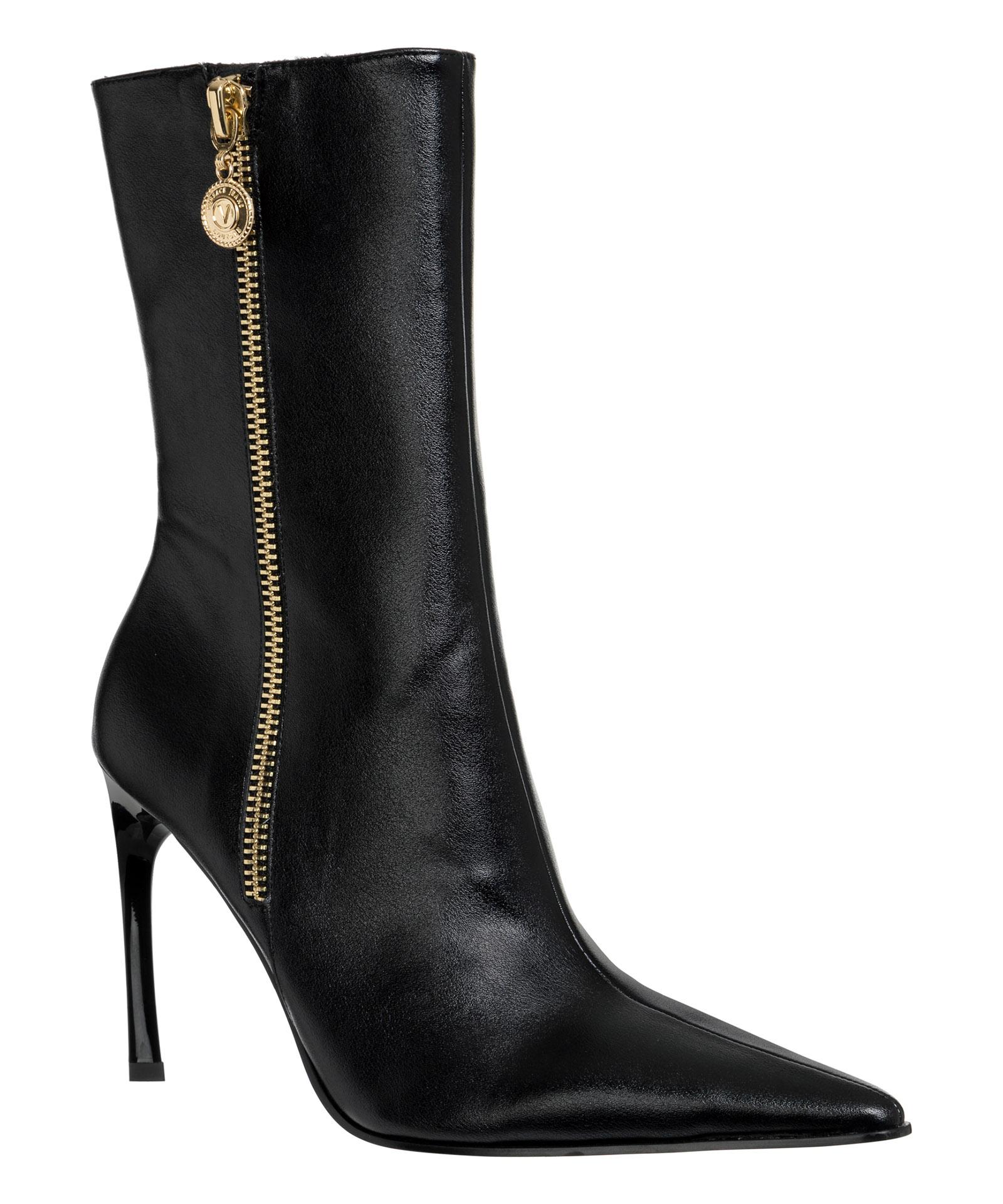 Versace Jeans Couture Sadie Sadie Heeled Boots in Black Lyst