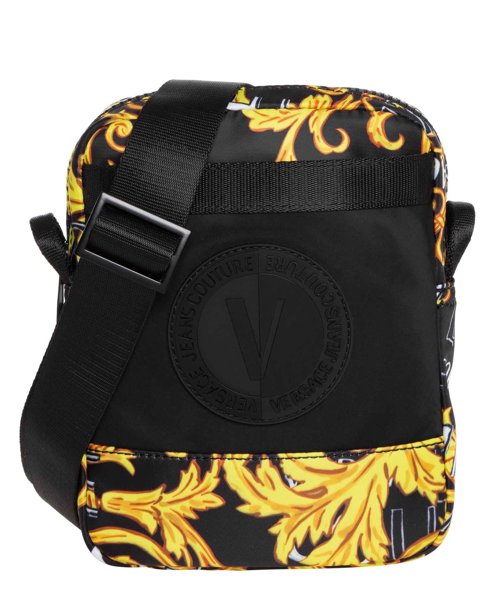 Versace Jeans Couture Logo Couture V-emblem Crossbody Bag in Black for Men  | Lyst