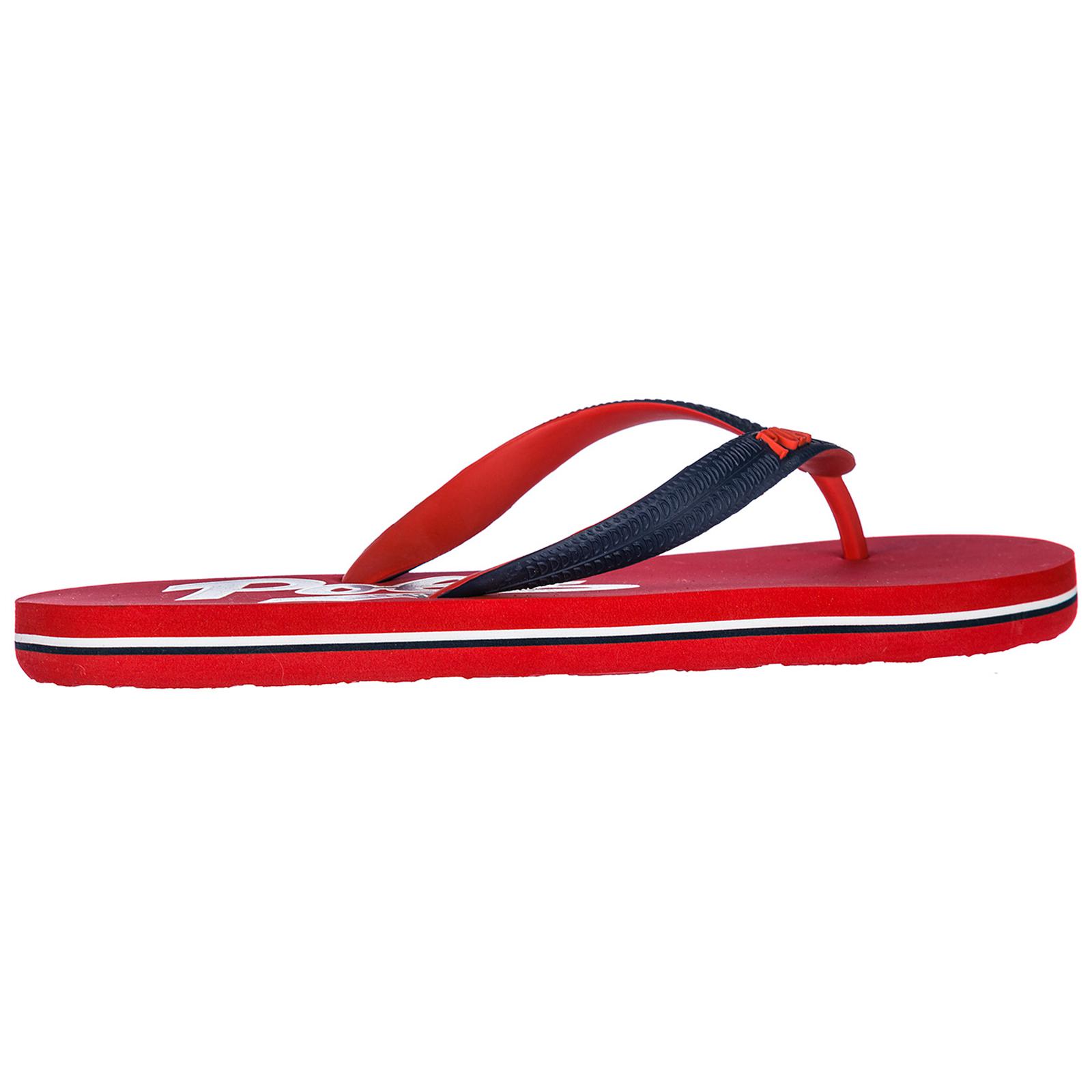 Polo Ralph Lauren Rubber Flip Flops Sandals in Red for Men - Lyst