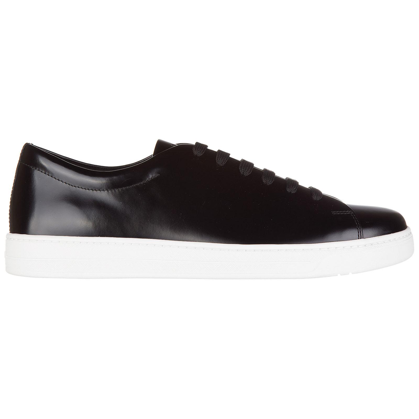 Scarpe sneakers uomo in pelle spazzolato roisPrada in Pelle da Uomo colore  Nero | Lyst