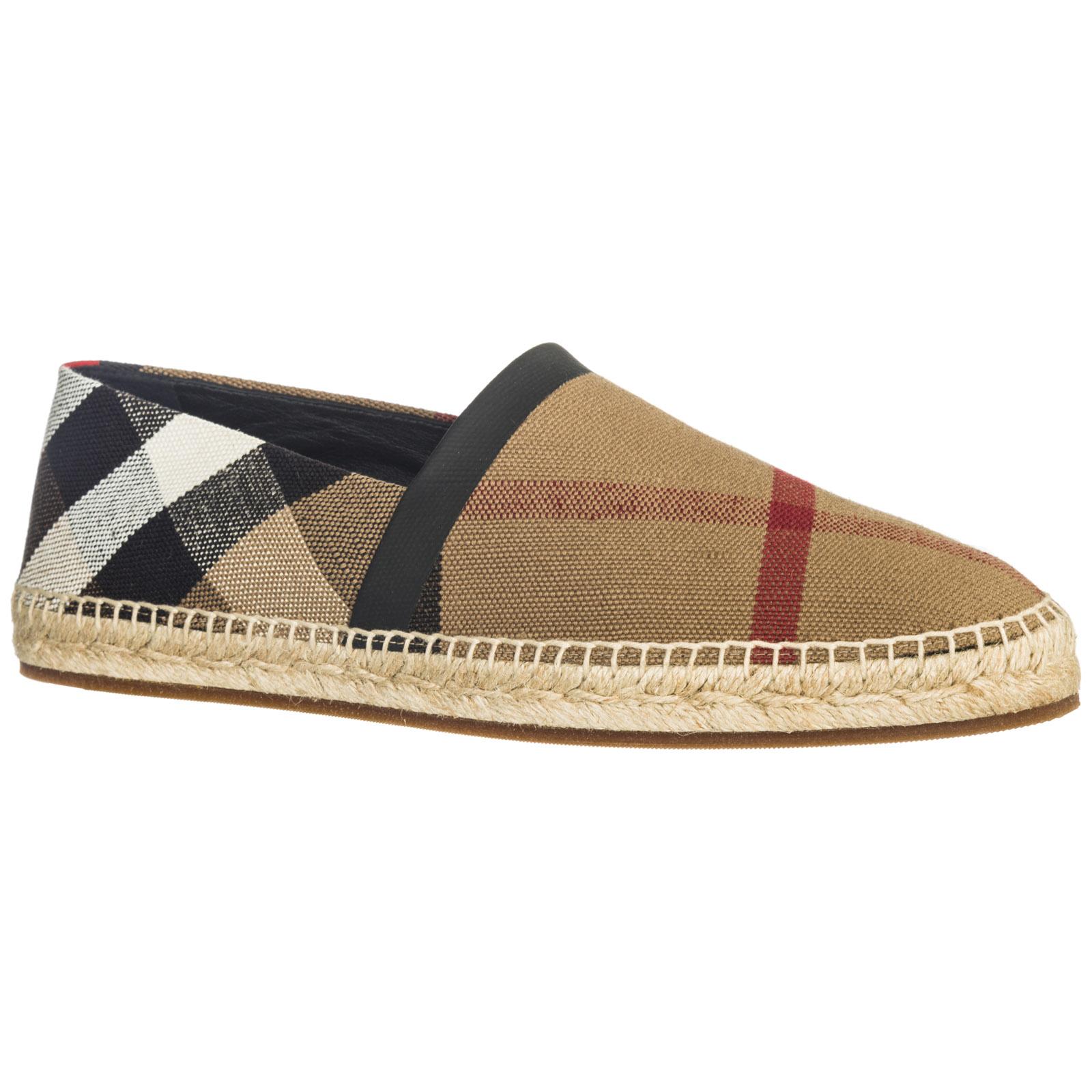 Burberry Men's Cotton Espadrilles Slip On Shoes for Men | Lyst Australia