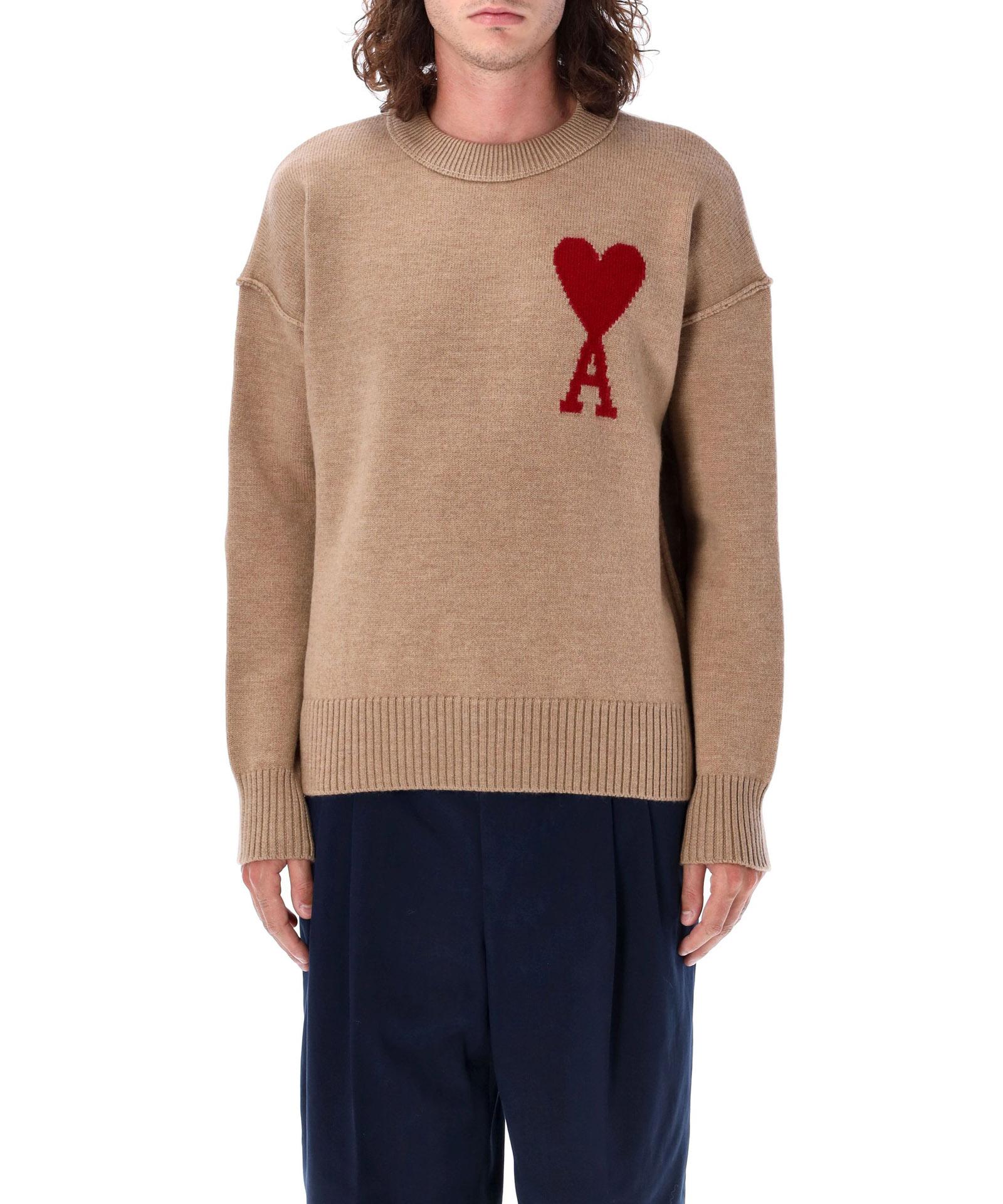 Ami Paris Red Ami De Coeur Sweater in Blue for Men Lyst