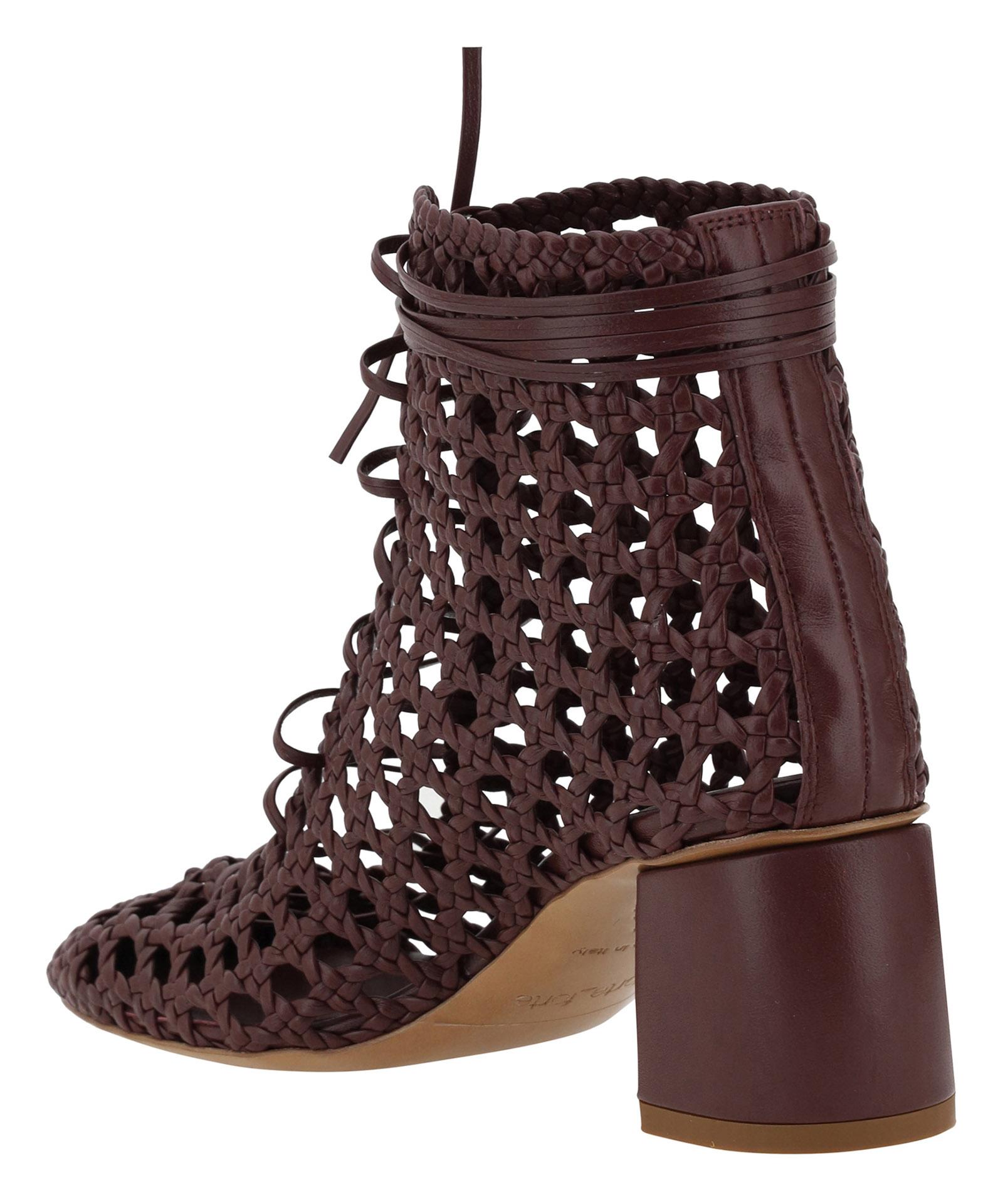 ミドルブーツ FORTE FORTE Women Boots 9995MYSHOES 2502 BROWN Forte Forte Hand-Woven Chic Ankle Boots in Brown | Lyst