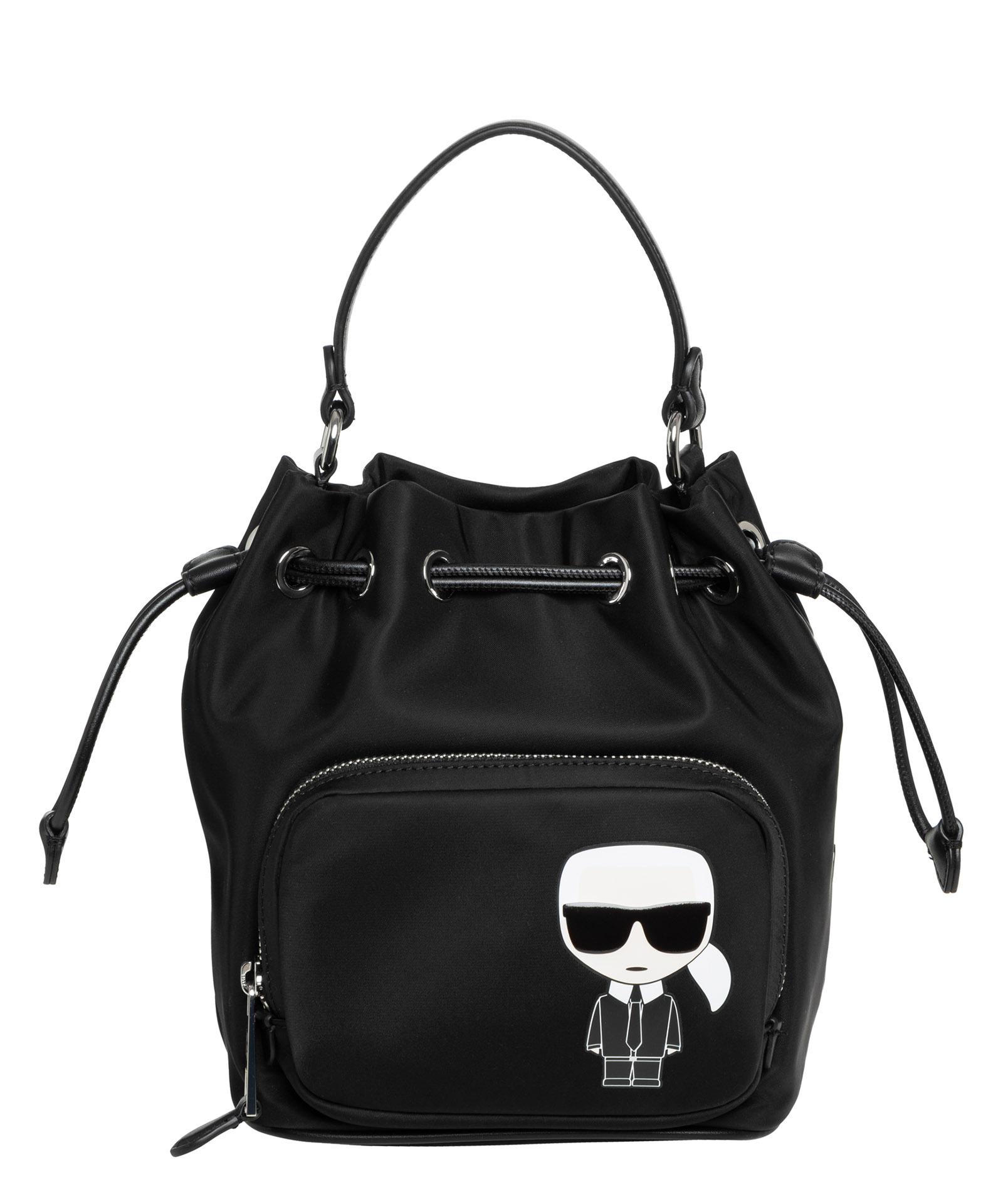 Karl Lagerfeld K/ikonik Bucket Bag in Black | Lyst