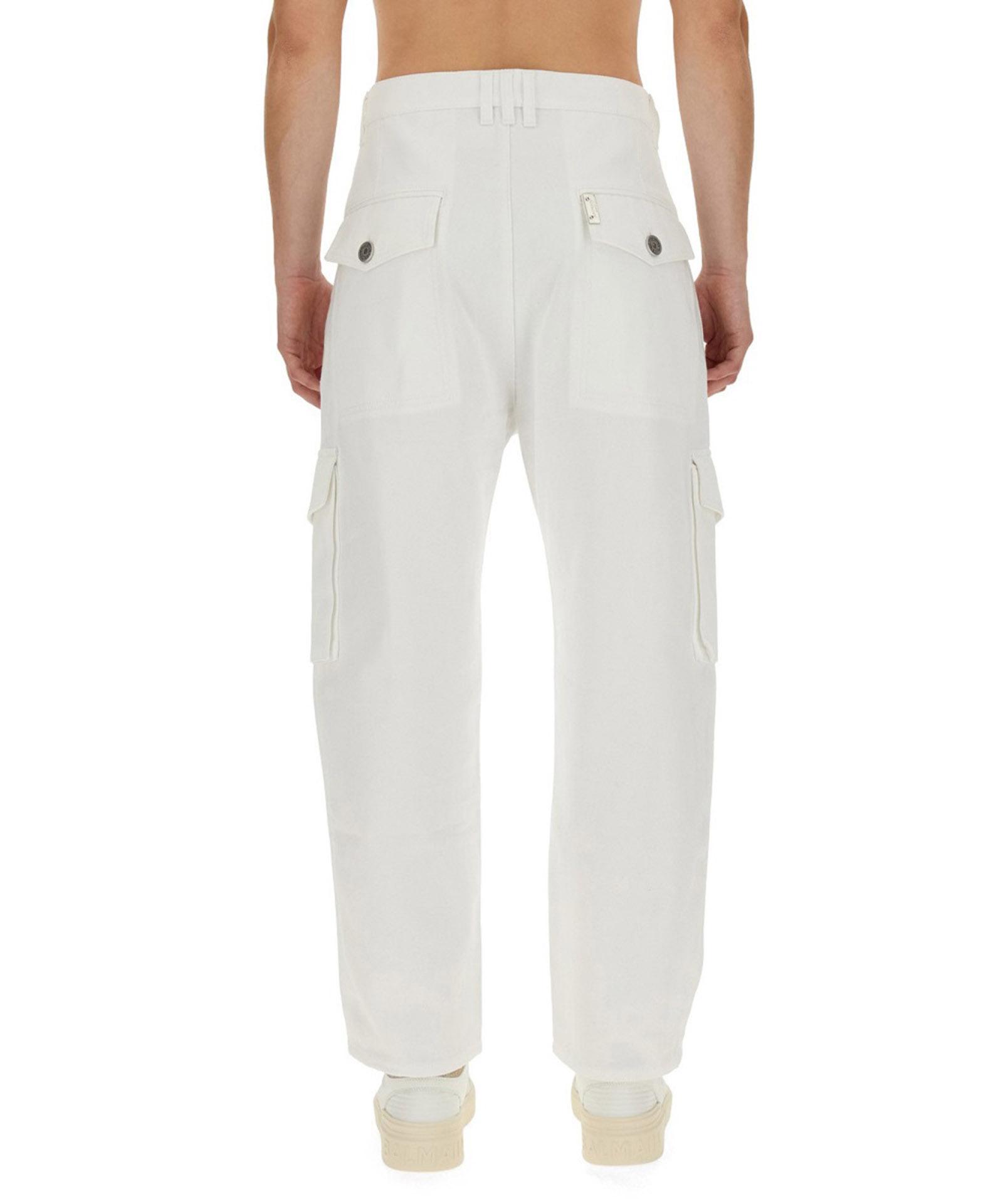 パンツ・ボトムスその他 BALMAIN Men Pants White BH1PQ006CE25 0FA Balmain Outlet: pants in cotton - White | Balmain pants