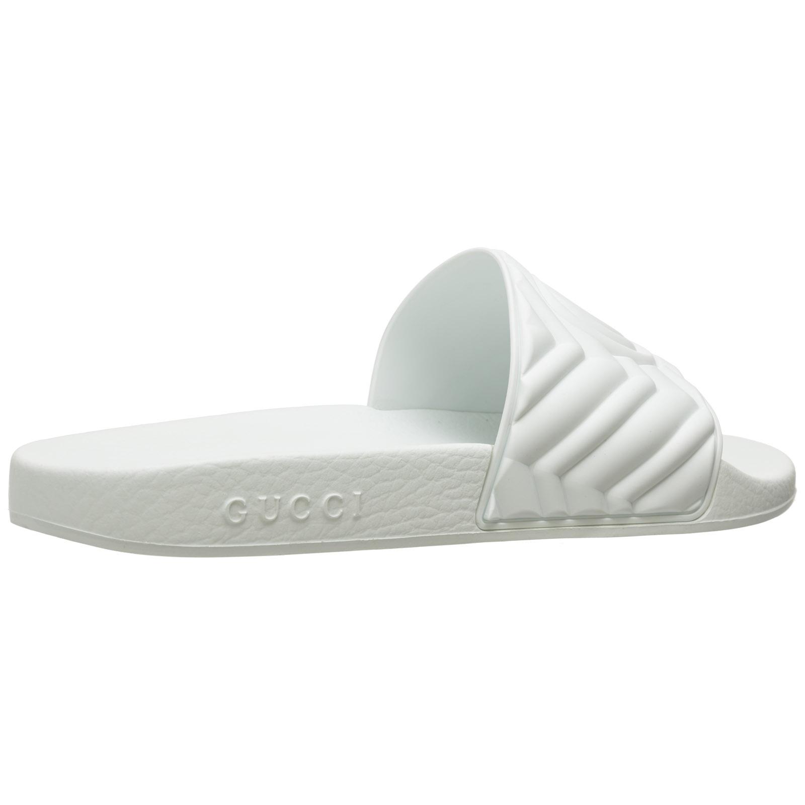 white gucci slides mens