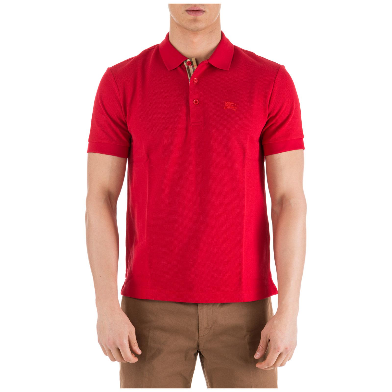 red burberry polo mens