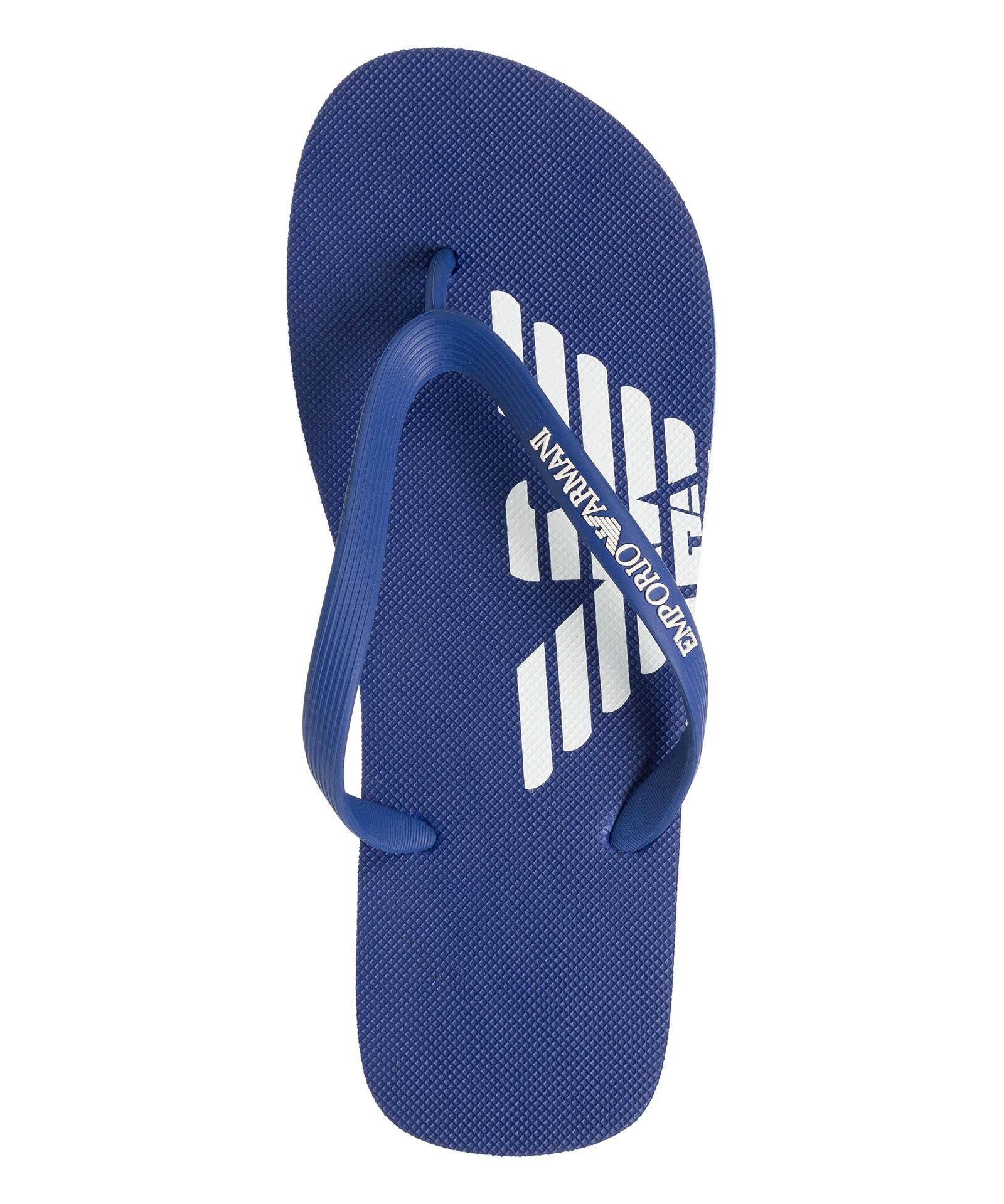 Blue Emporio Armani Sandals and Slides for Men | Lyst