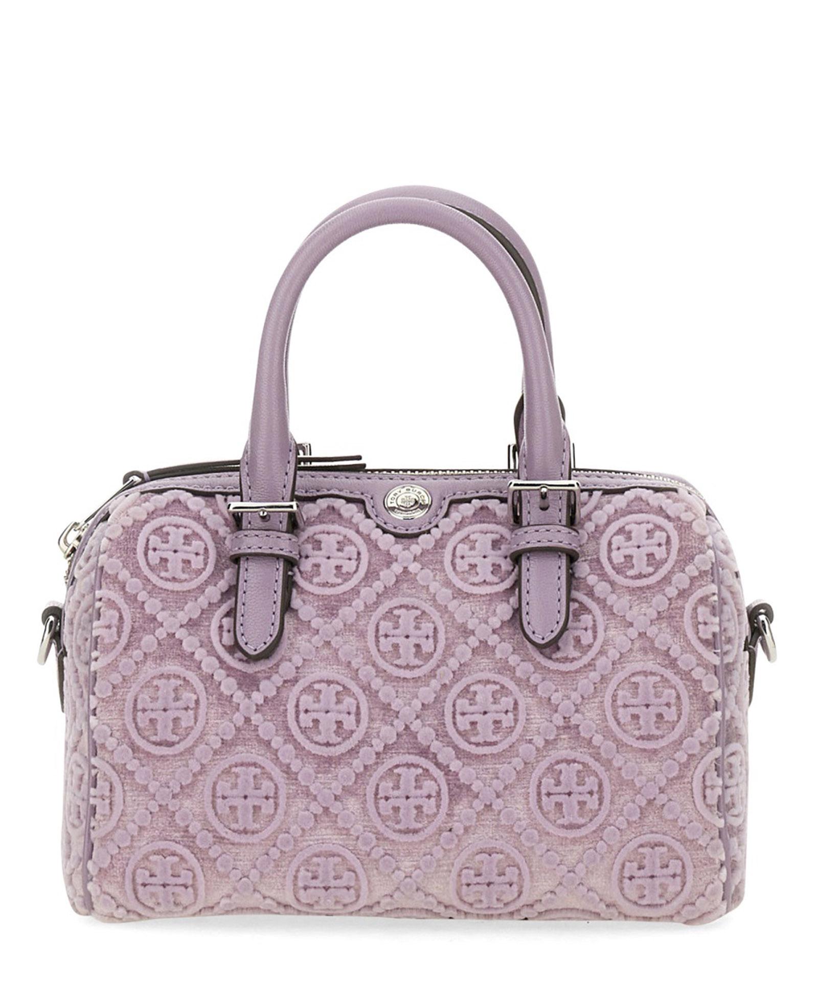 Tory Burch T Monogram Handbag in Purple | Lyst
