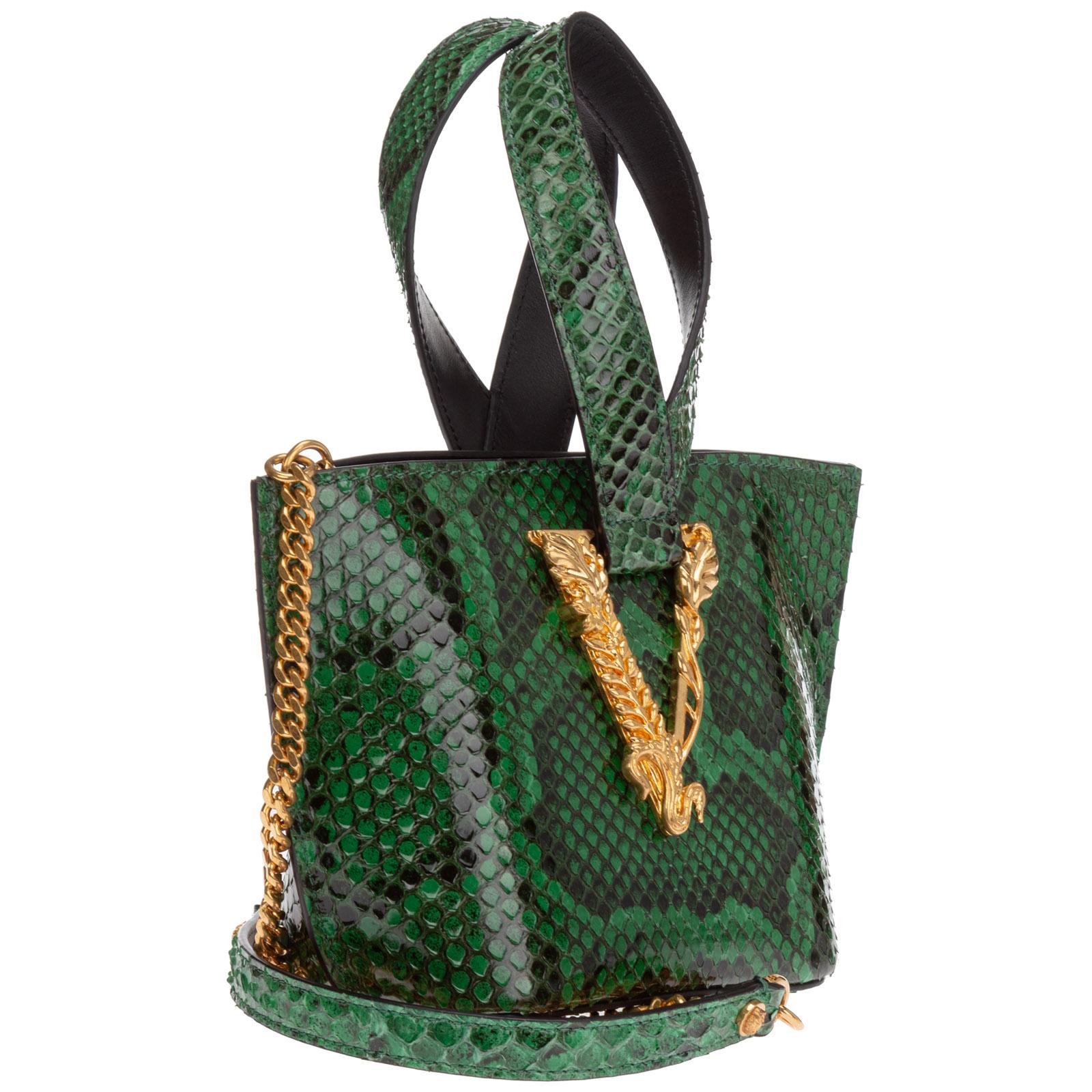 versace pink python bag