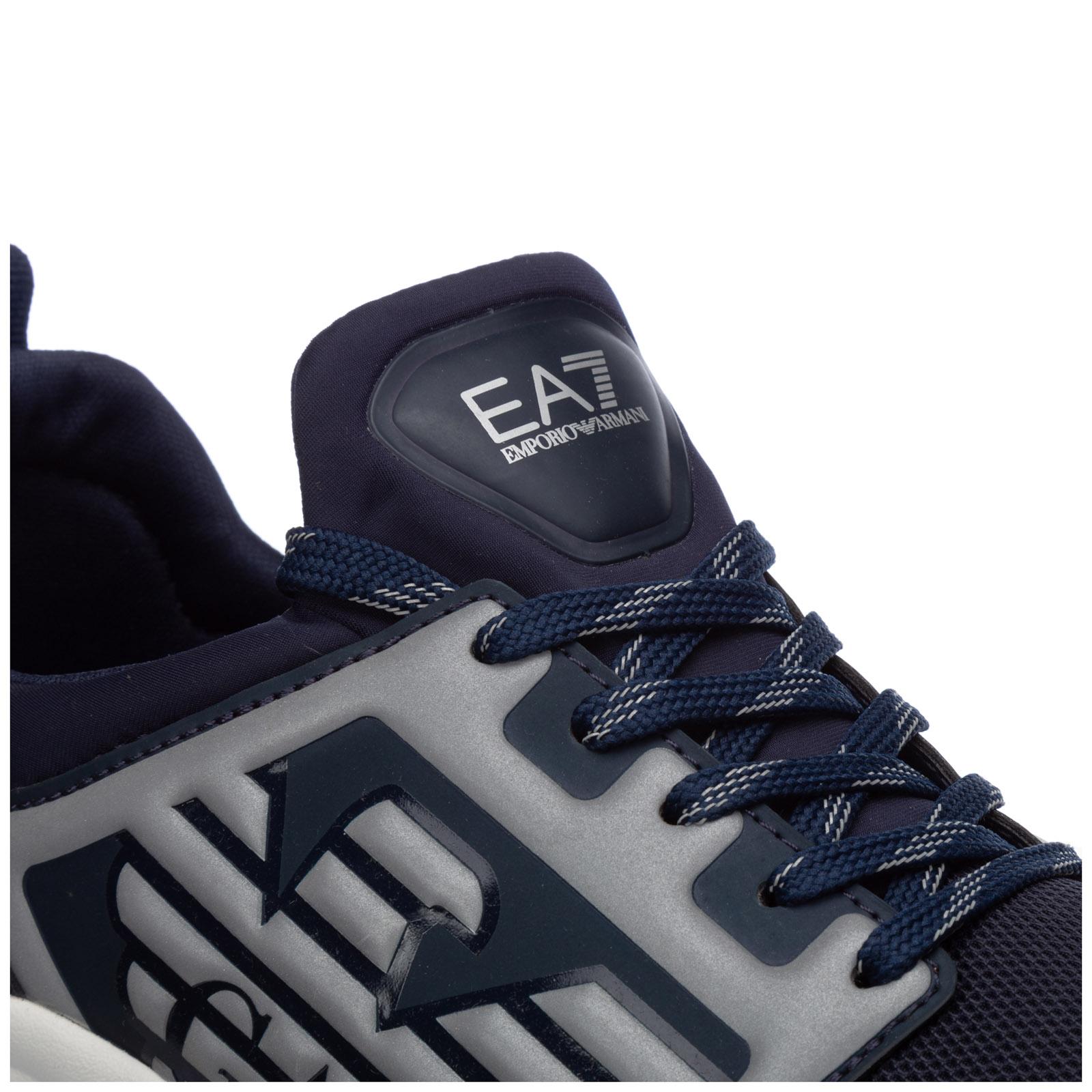 EA7 Synthetic Men's Shoes Trainers Sneakers in Navy Silver (Blue) for
