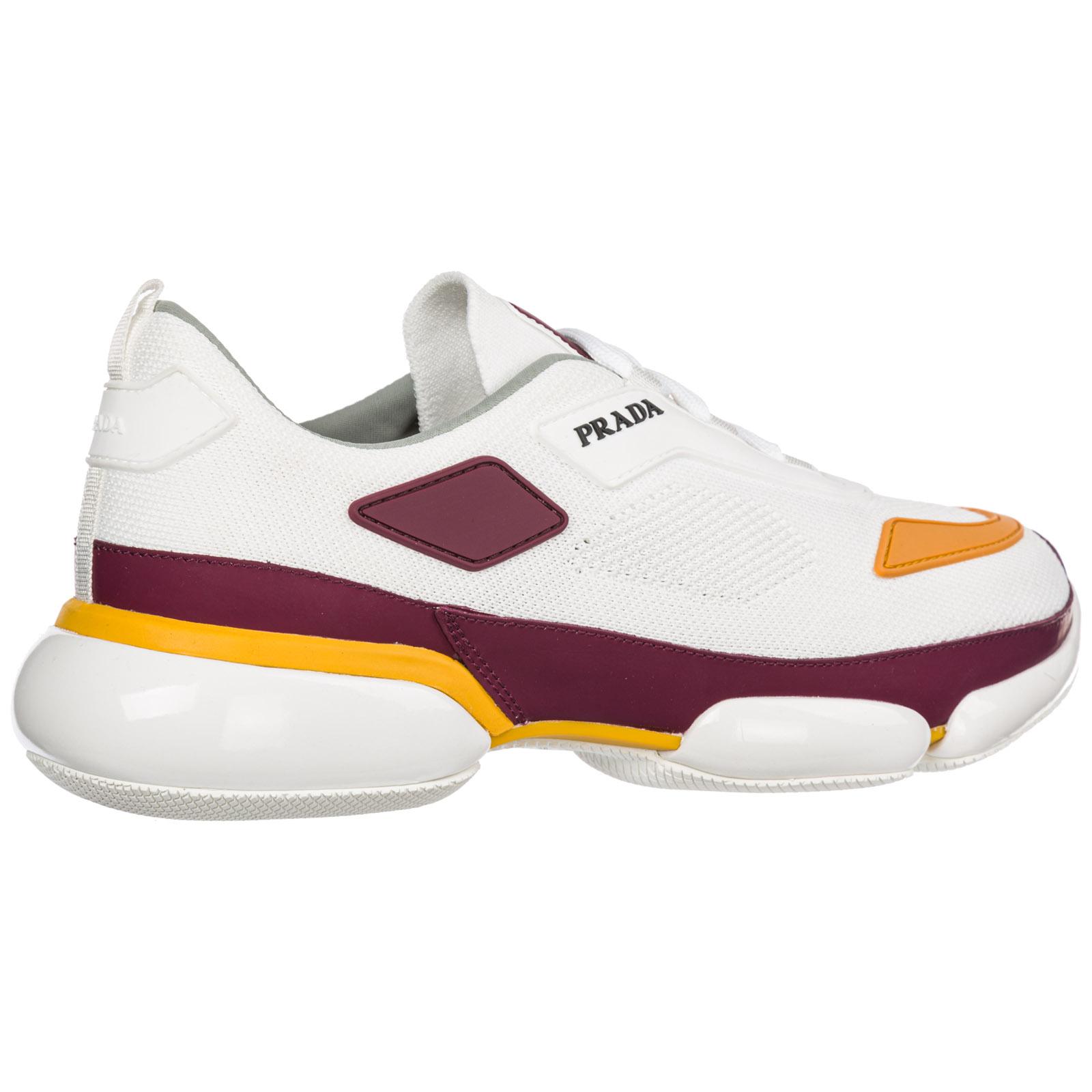 Prada Cloudbust Tech-knit Sneakers in White for Men | Lyst