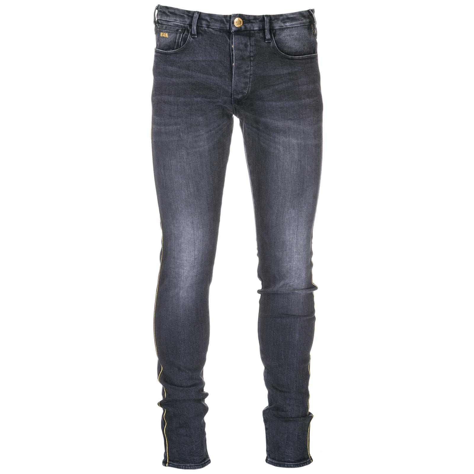 Emporio Armani Denim Jeans Uomo Gold Series in Denim Nero (Blue) for Men |  Lyst Australia