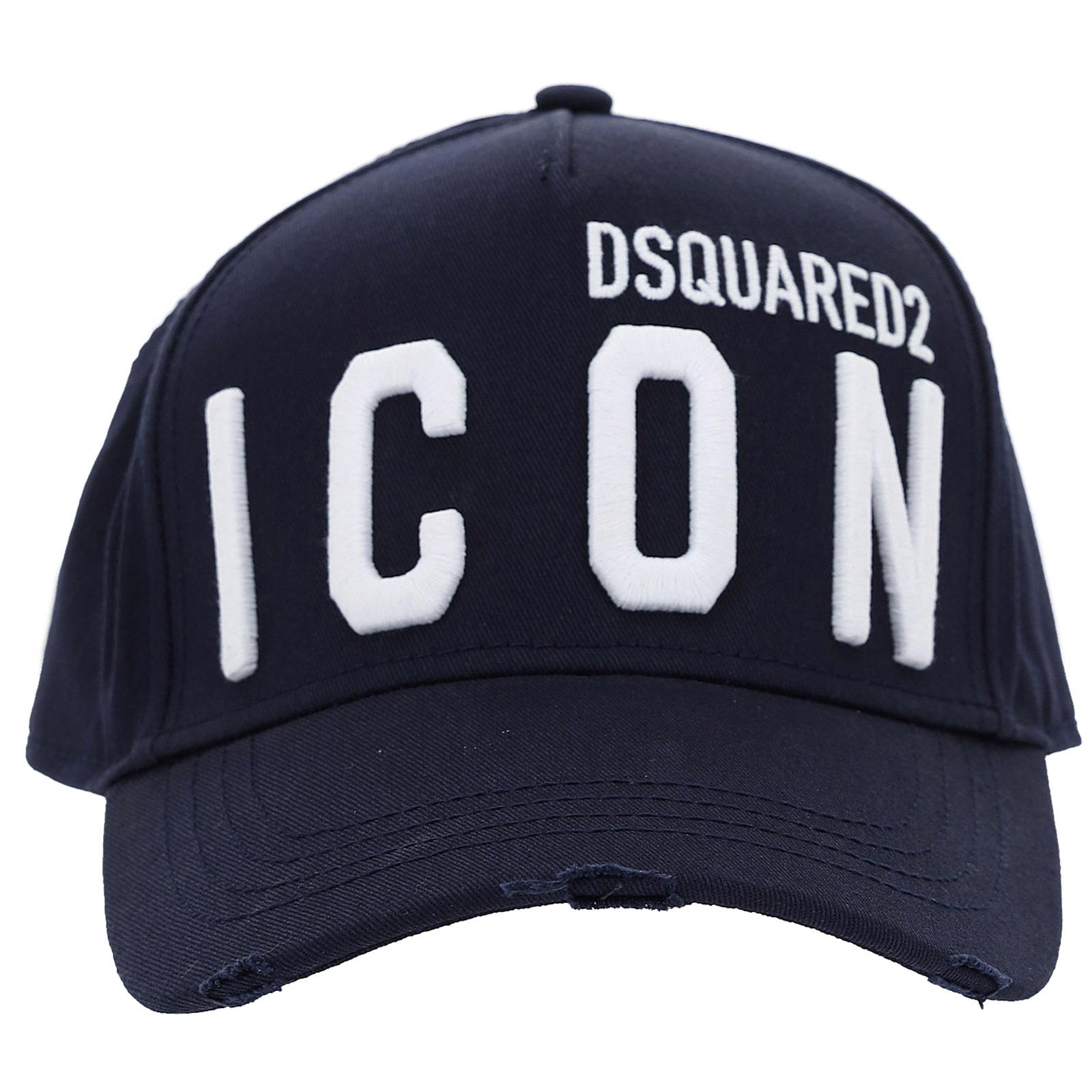 Cotton Hat Baseball Cap Icon in Navy 