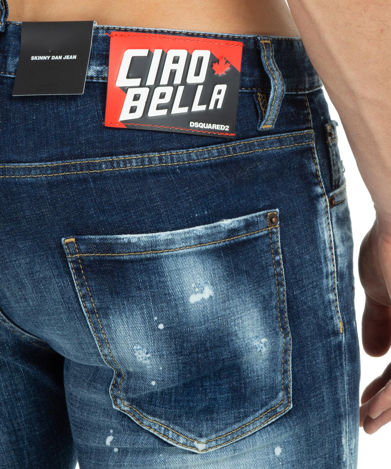 DSquared² Dan Ciao Bella Skinny Jeans in Blue for Men | Lyst