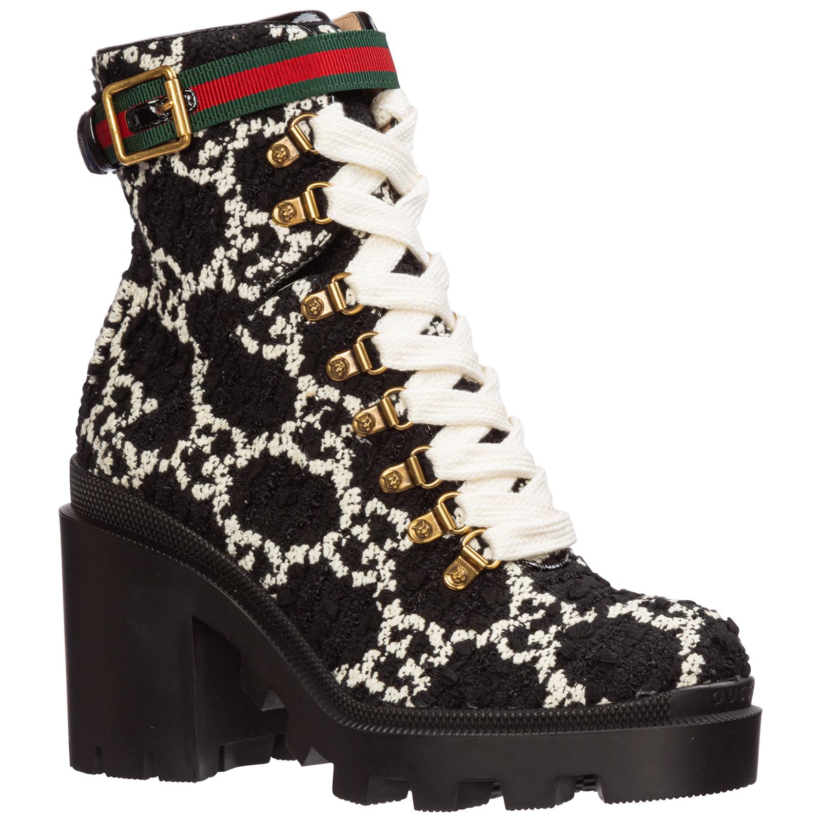 gg tweed ankle boot