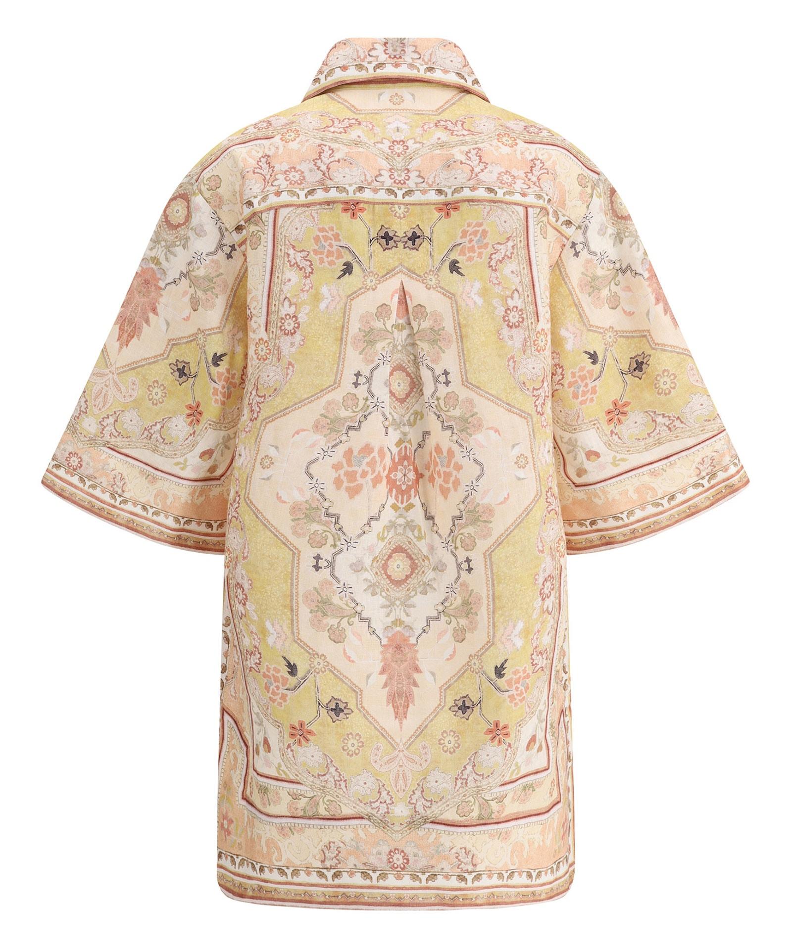 Zimmermann Wylie Mini Dress in Natural | Lyst Canada