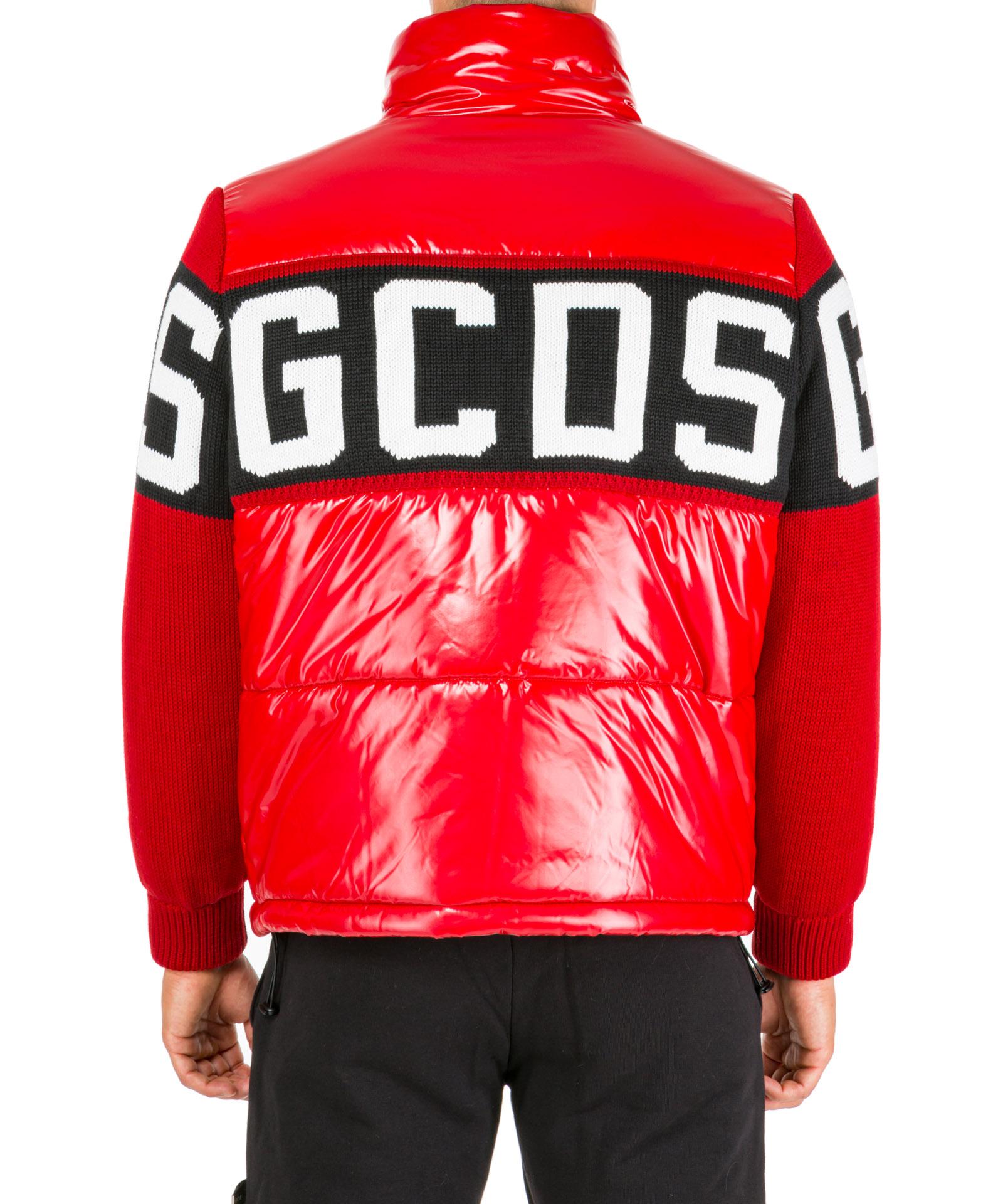 Gcds Logo Jacket in Red for Men | Lyst