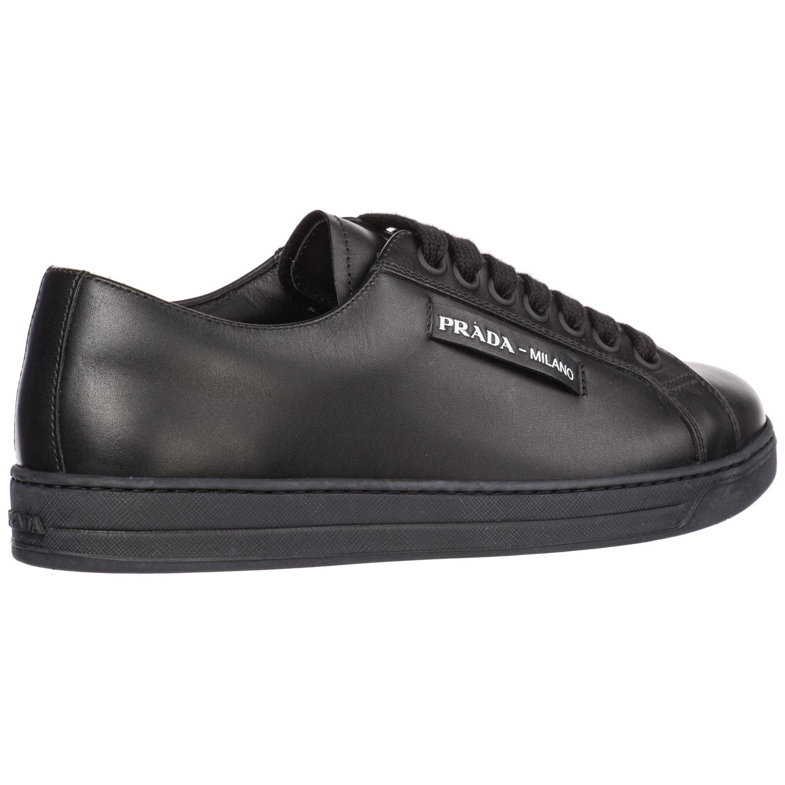 all black prada trainers