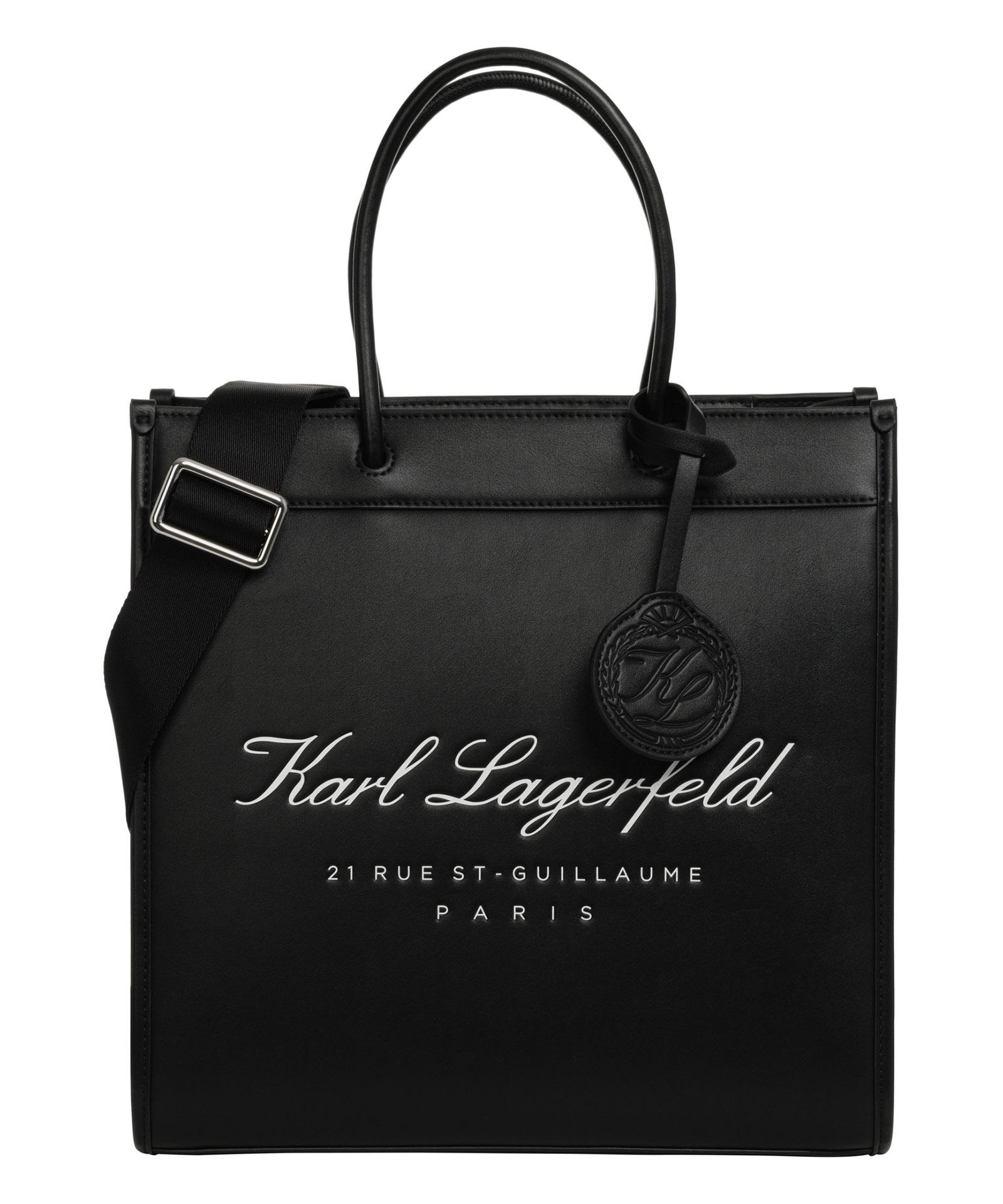 Karl Lagerfeld Hotel Karl Hotel Karl Tote Bag in Black | Lyst