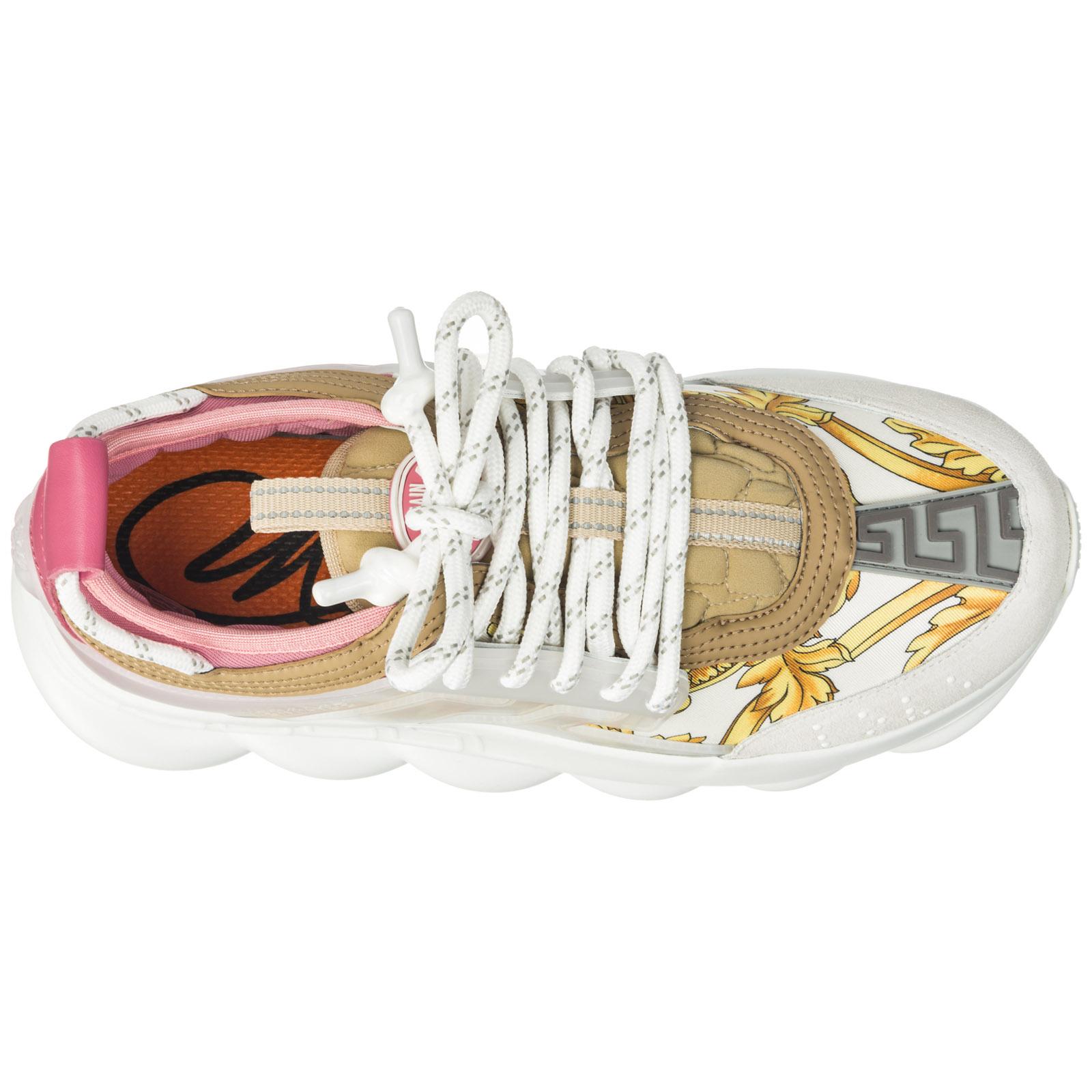 Versace Women's Shoes Trainers Sneakers Chain Reaction in Pink | Lyst