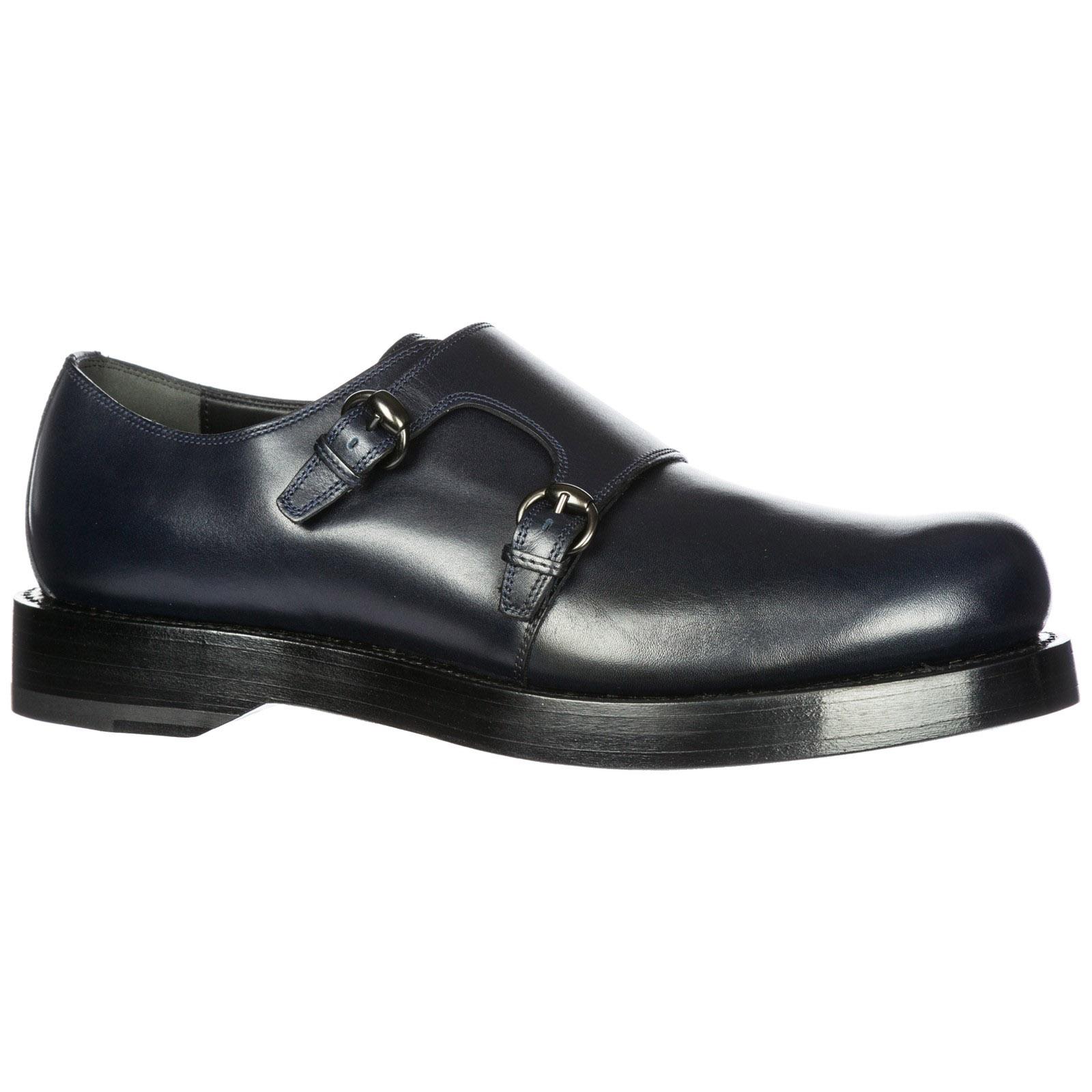 Gucci Men�s Classic Leather Formal Shoes Slip On Monkstrap