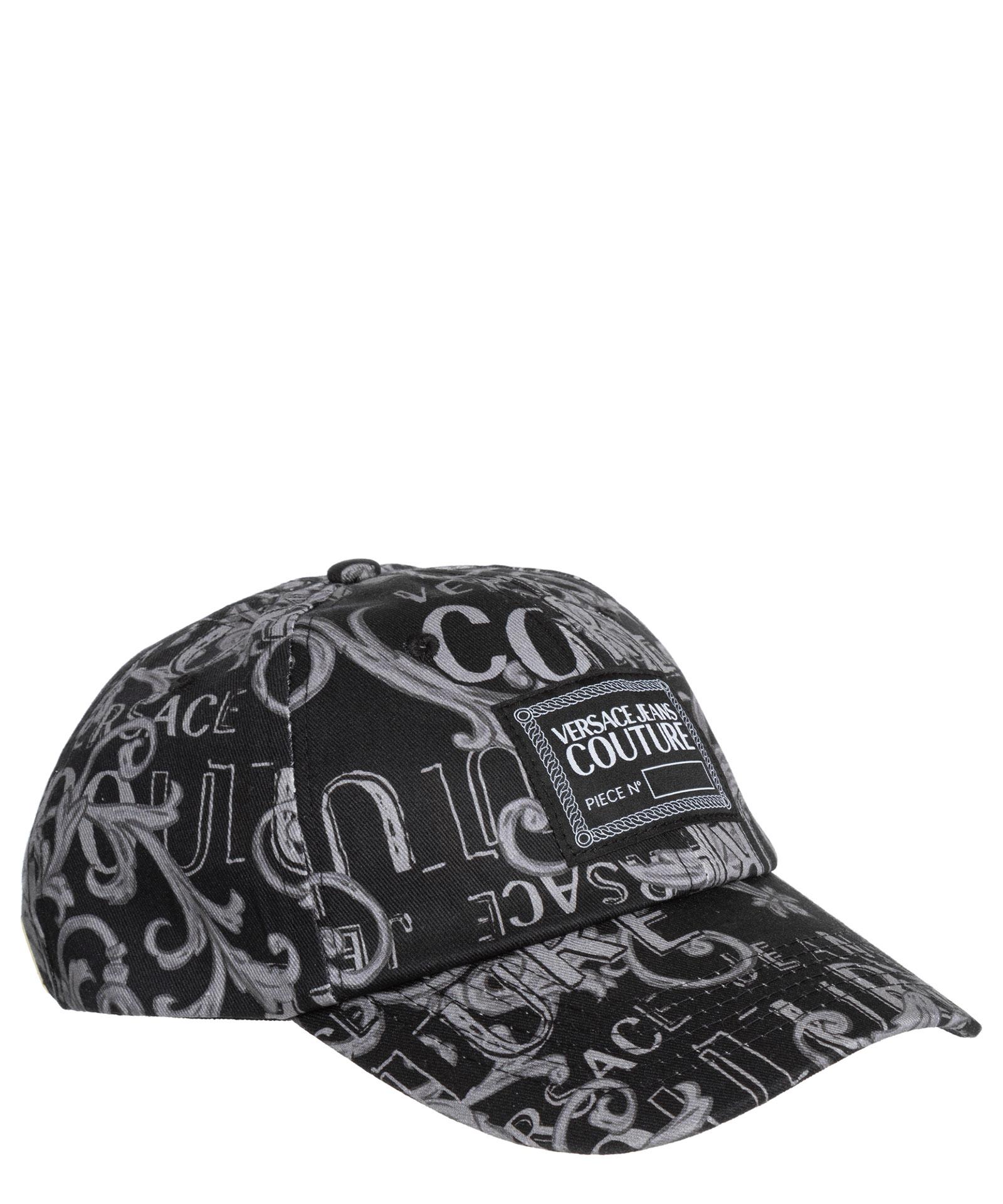 Versace Jeans Couture Logo Couture Cotton Hat in Black for Men | Lyst