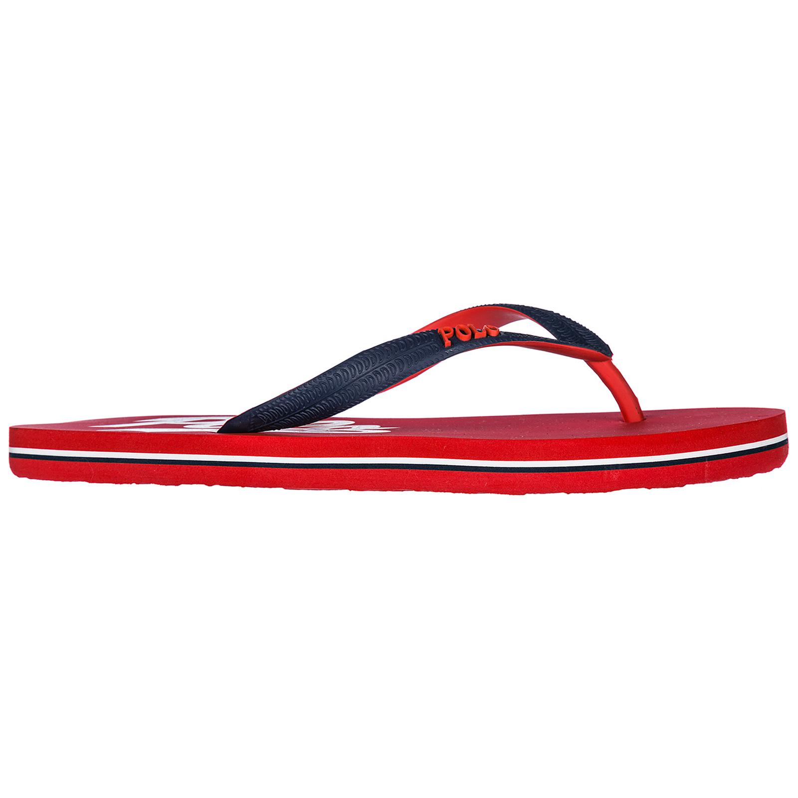 red polo sandals