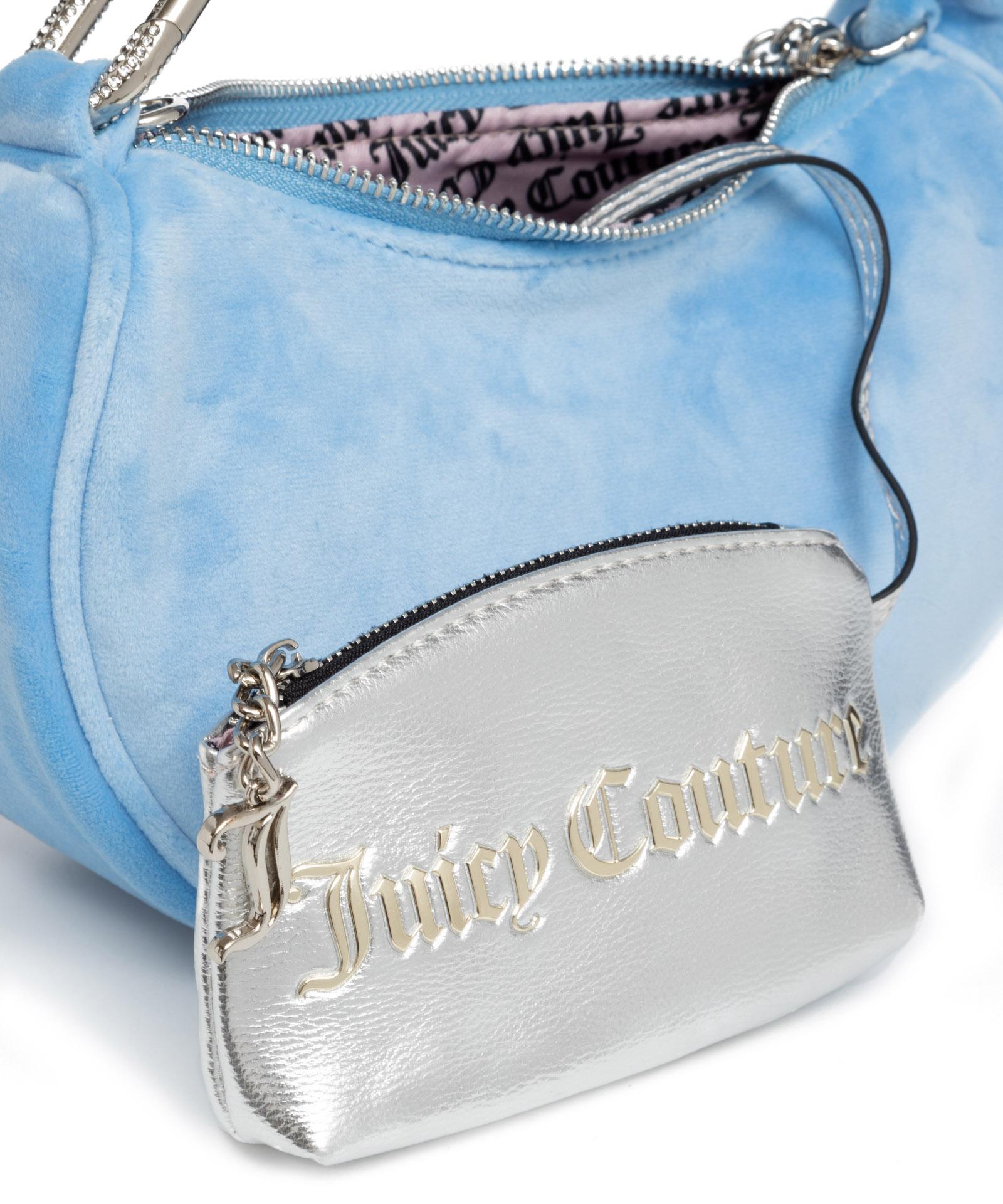 Juicy couture★ Blossom ミニポーチ付き ショルダー バッグ JUICY COUTURE】Blossom ポーチ付 ストロー ショルダーバッグ