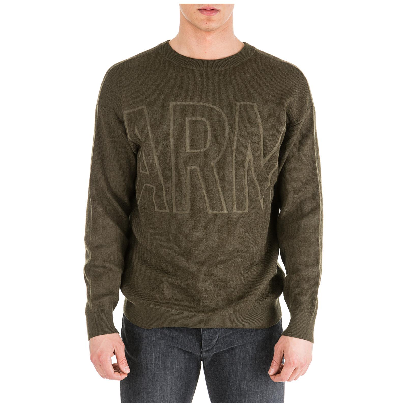 Mens armani crew neck jumper Clearance