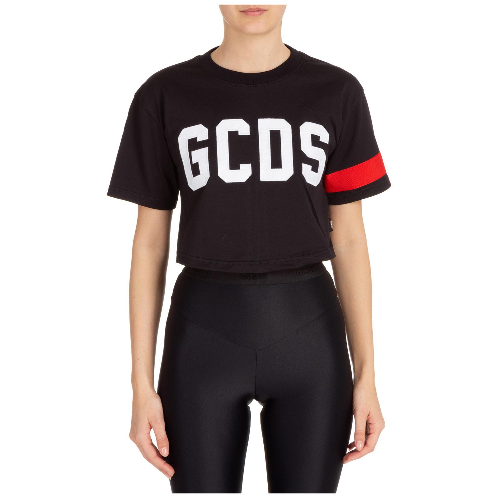 GCDS T SHIRT MAGLIA MANICHE CORTE GIROCOLLO UOMO NUOVO BIANCO 94E|T-Shirts|  - AliExpress