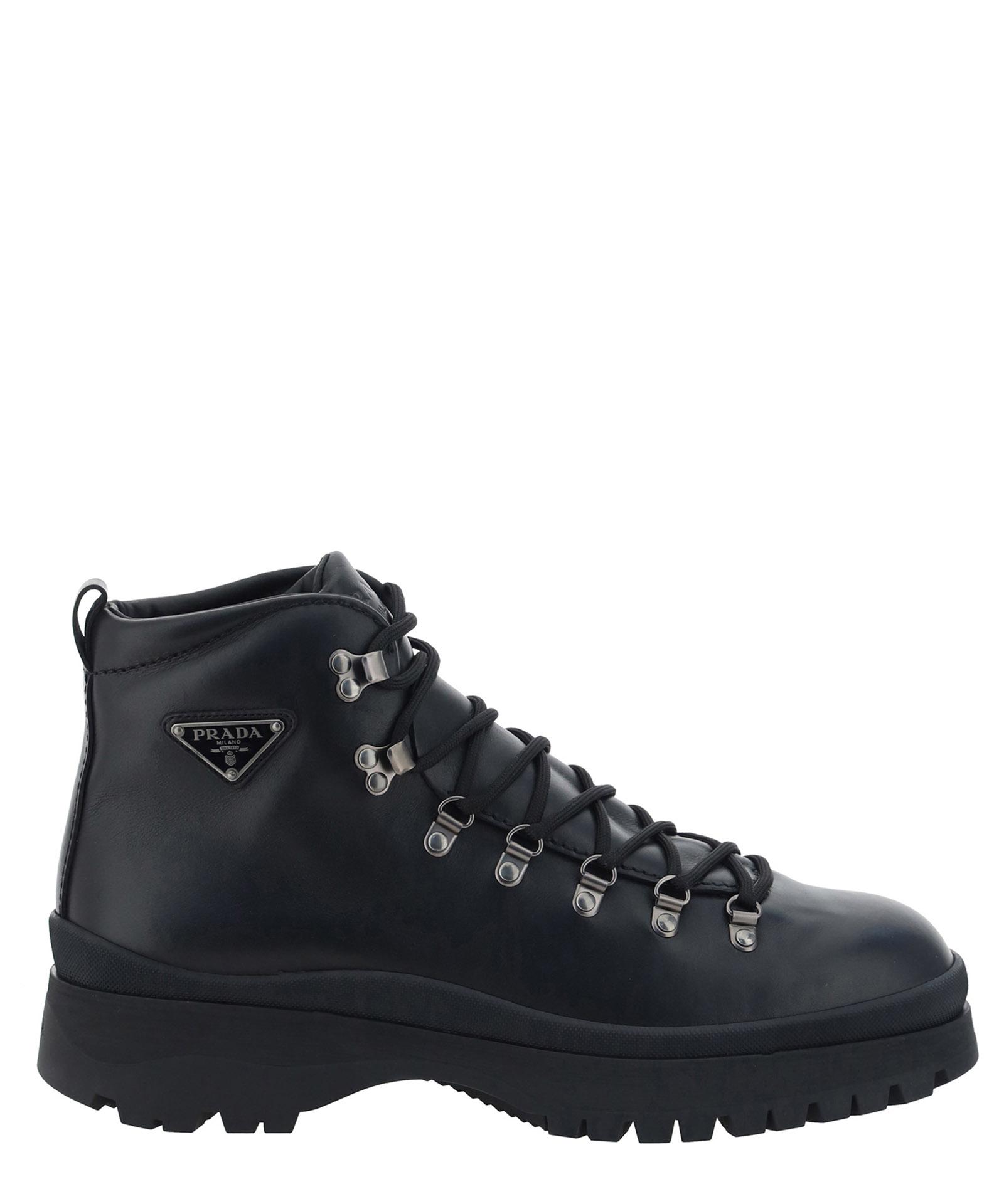 Prada Lace-up Boots in Black for Men | Lyst