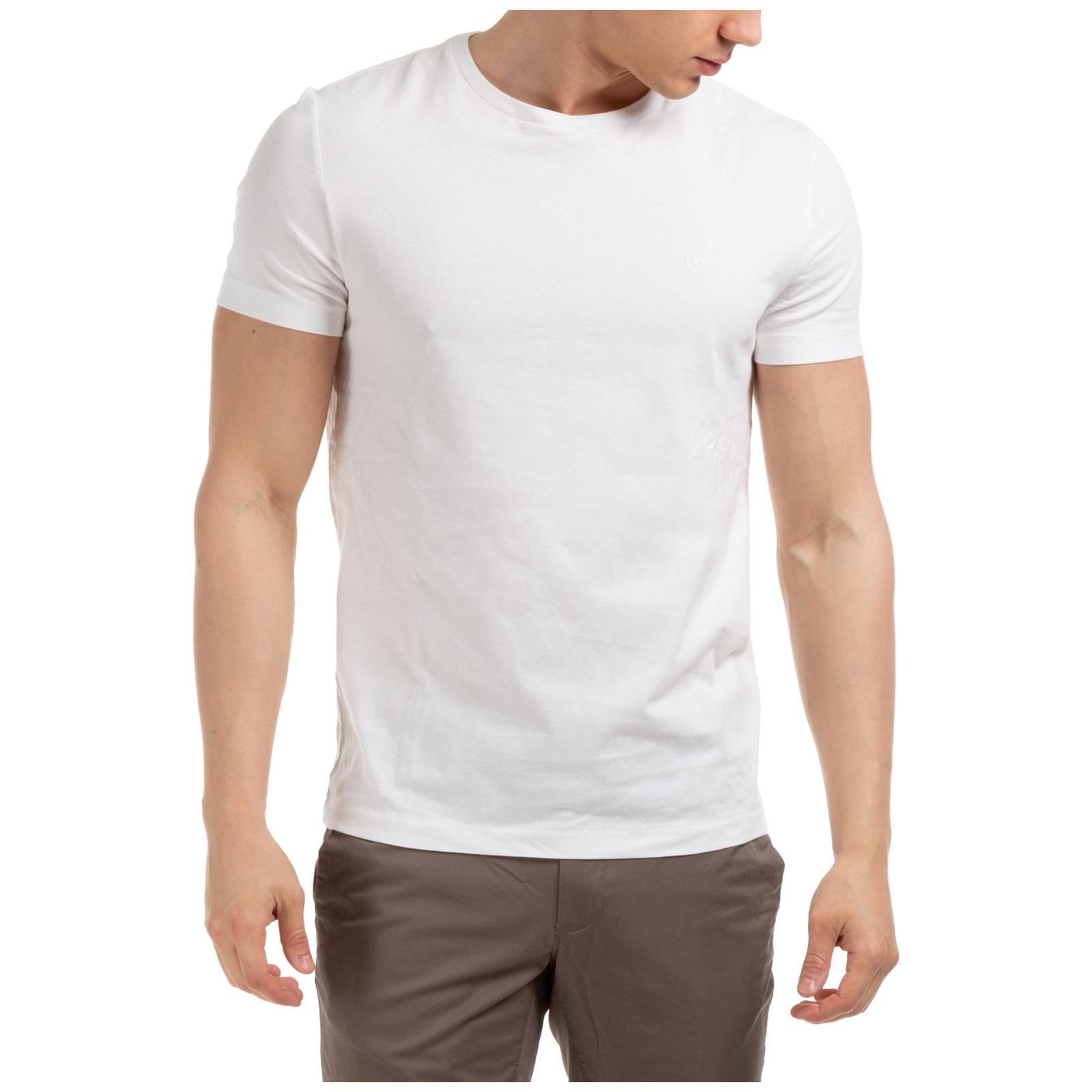 Michael Kors Cotton Men's Short Sleeve T-shirt Crew Neckline Jumper ...