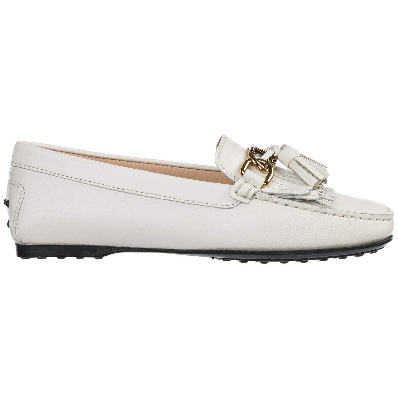 ladies white backless loafers