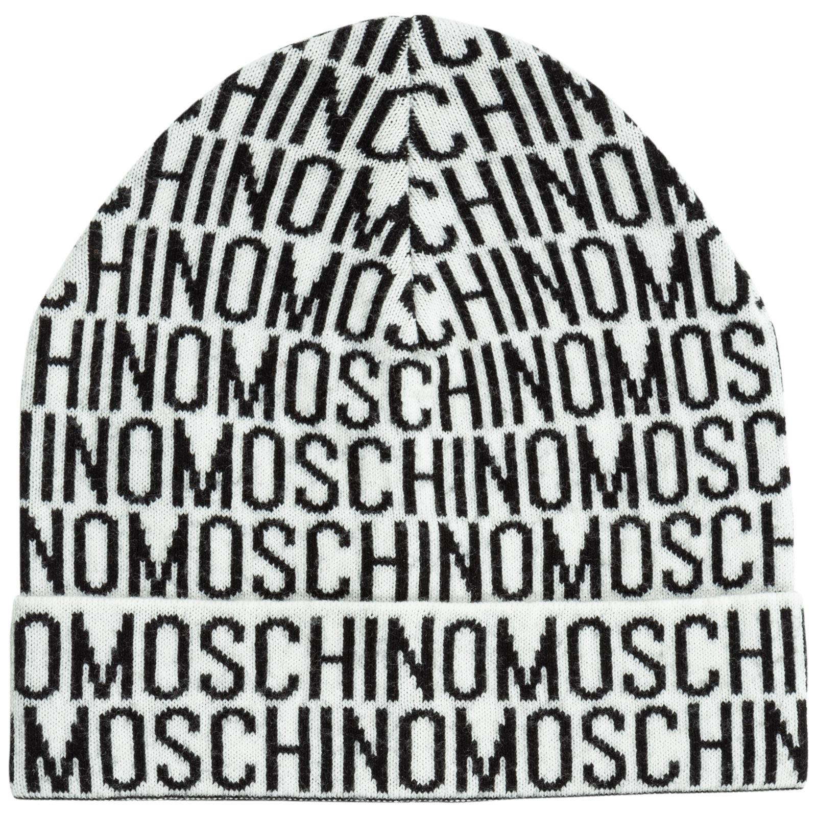 Moschino Wool Beanie Hat in Black for 