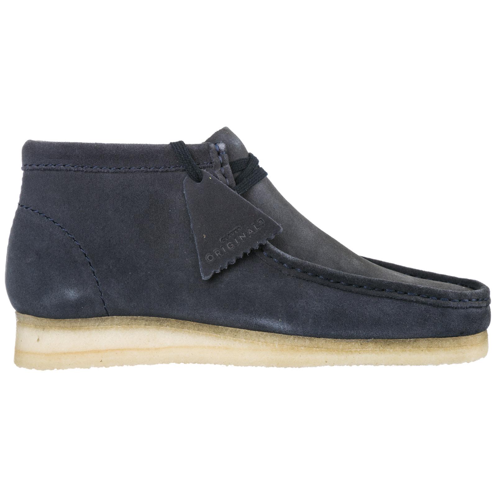 Clarks Suede Desert Boots Lace Up Ankle Boots Wallabee in Dark Blue (Blue)  for Men | Lyst
