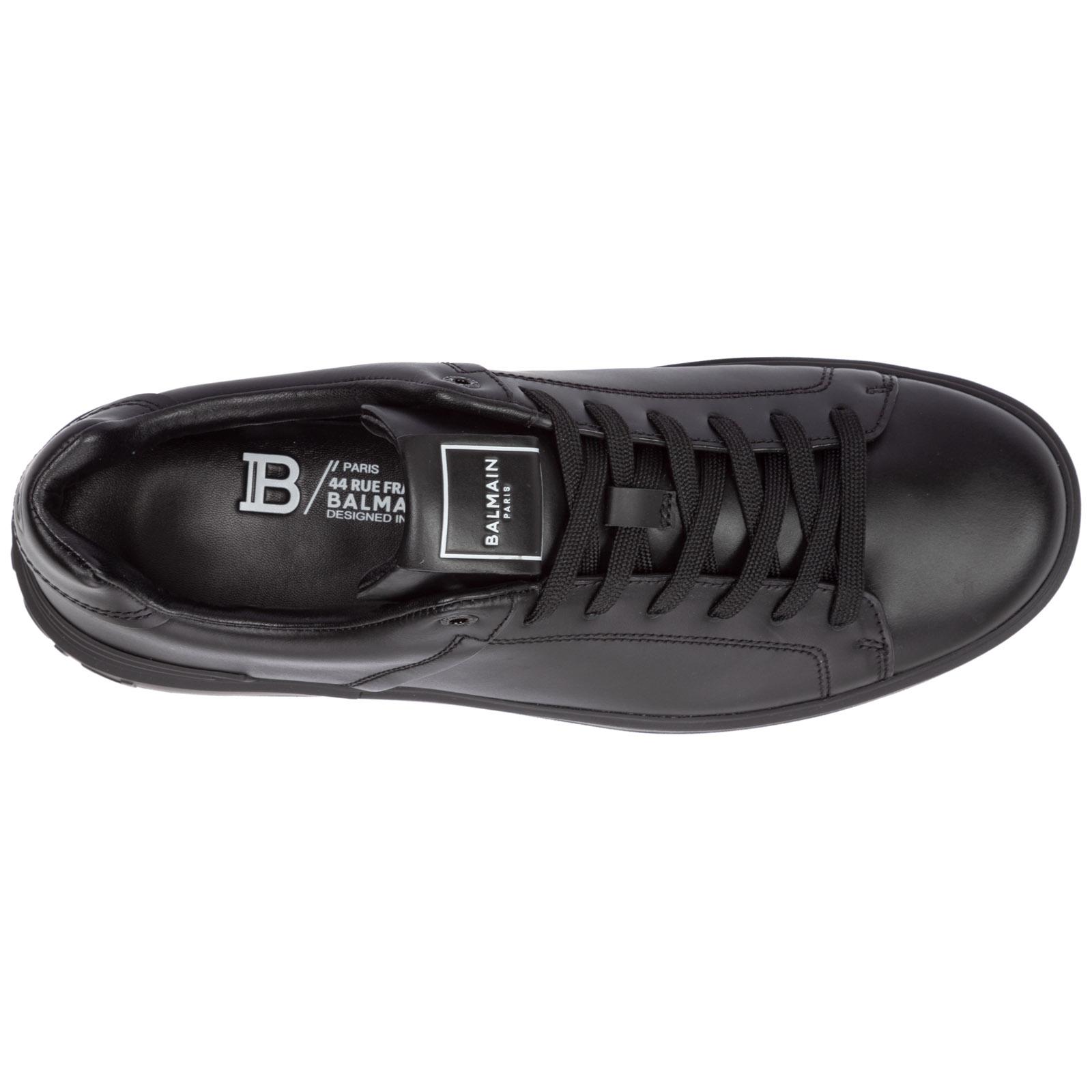 balmain black trainers