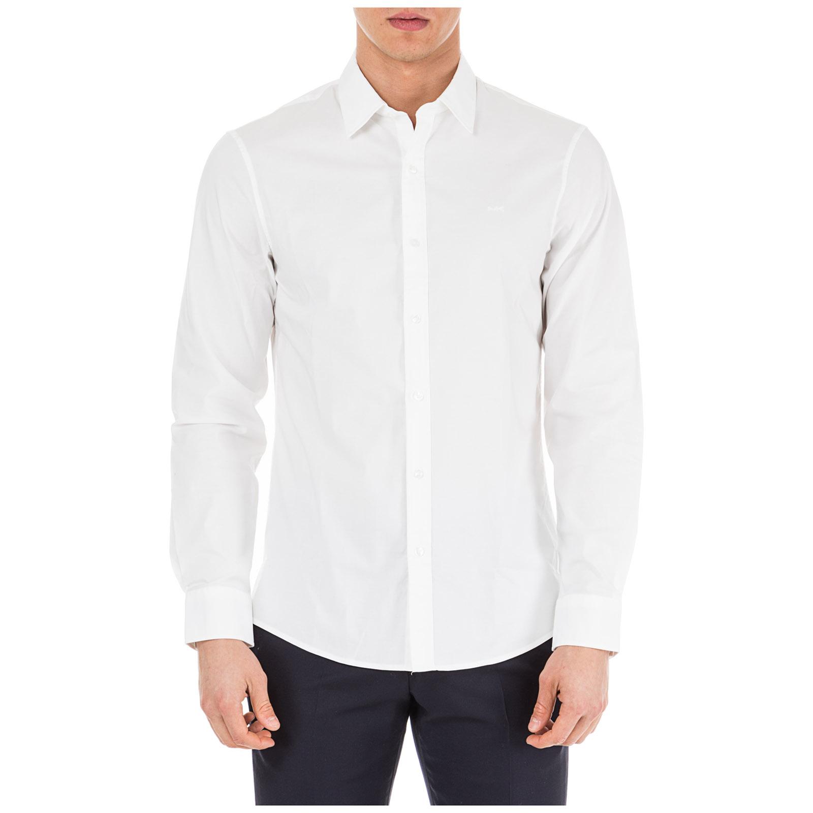 Michael Kors Men's Long Sleeve Shirt Dress Shirt in White for Men ...