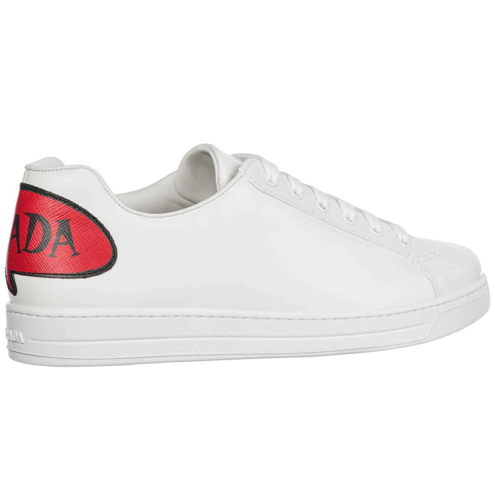 Prada Shoes Leather Trainers Sneakers in White for Men Lyst Canada