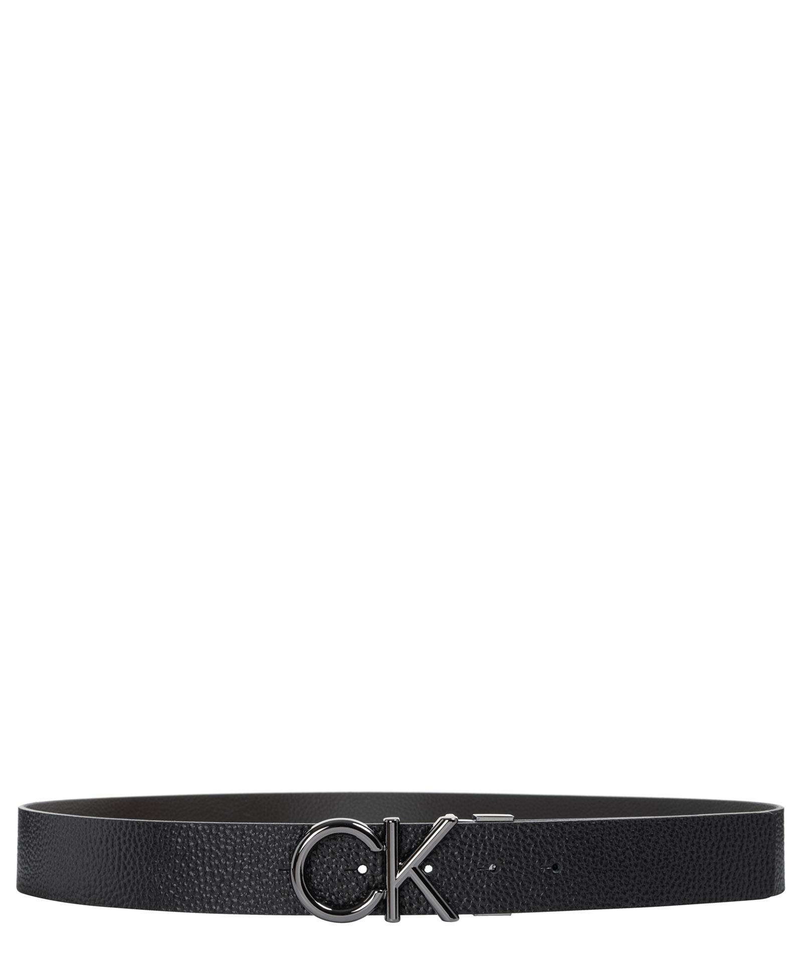 Calvin Klein Belt Metal Bombe 3.5 Cm Leather in Black for Men | Lyst UK