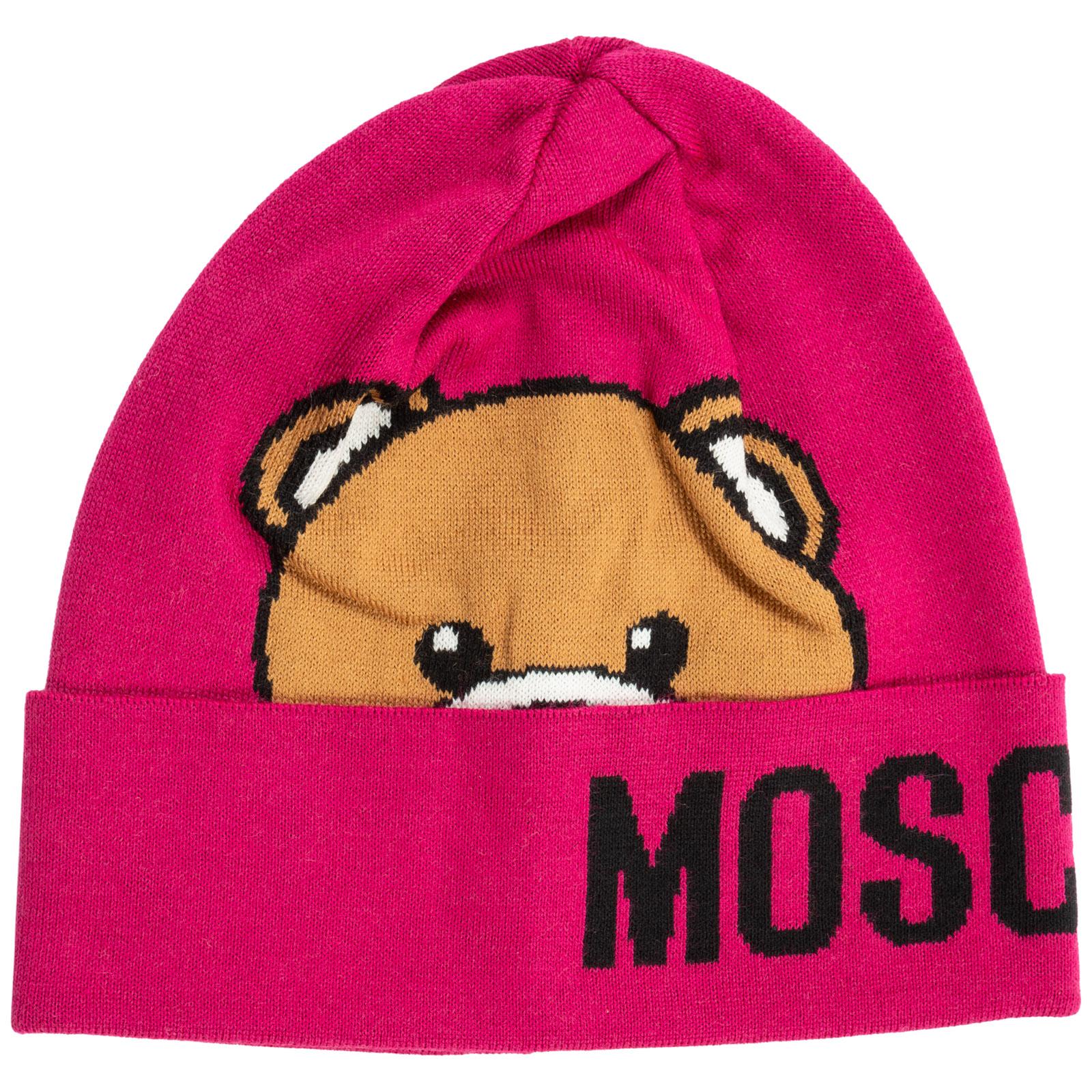 Cuffia berretto donna teddyMoschino in Lana di colore Rosa | Lyst