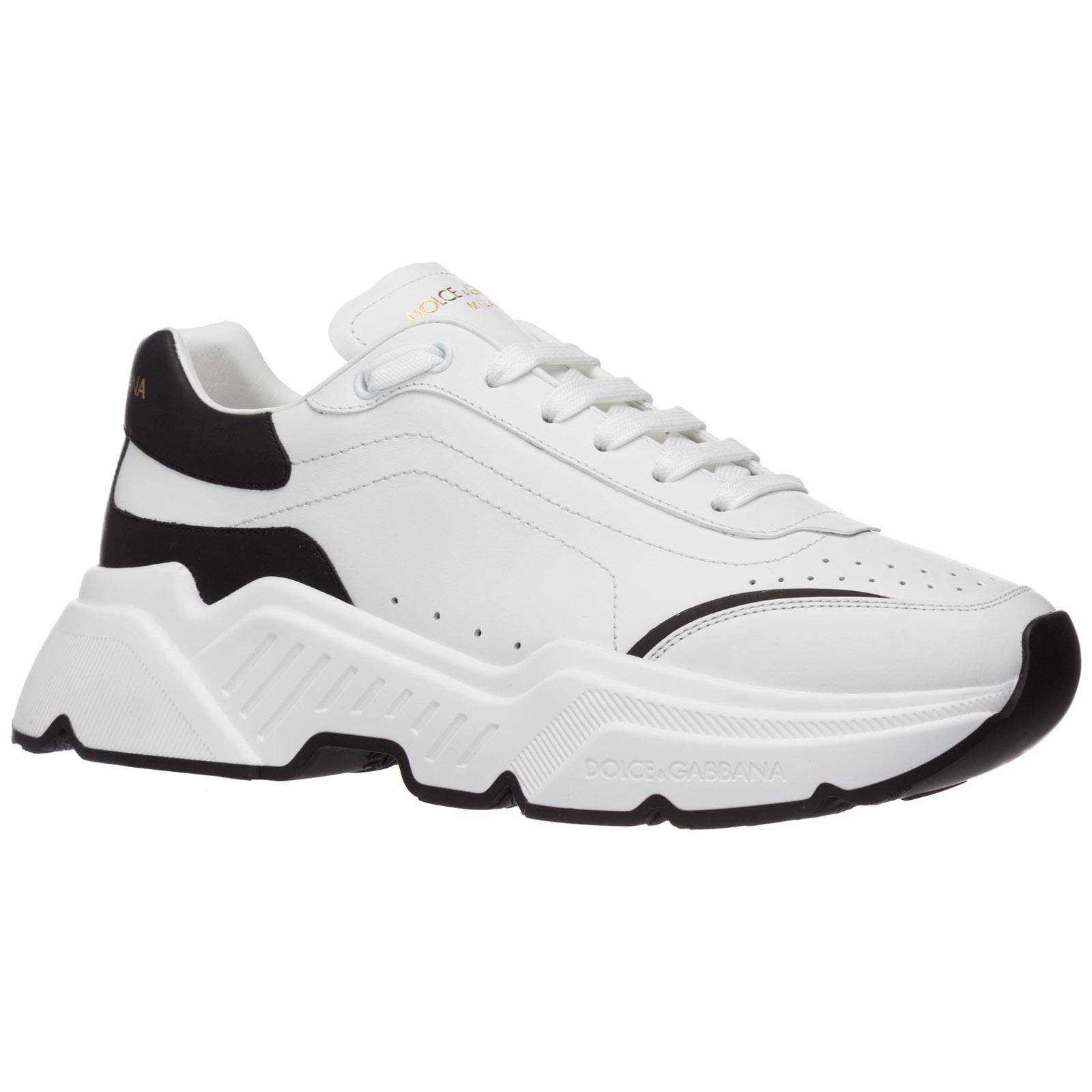 Dolce \u0026 Gabbana Leather Daymaster Sneakers In Nappa Calfskin in White for  Men - Save 52% - Lyst