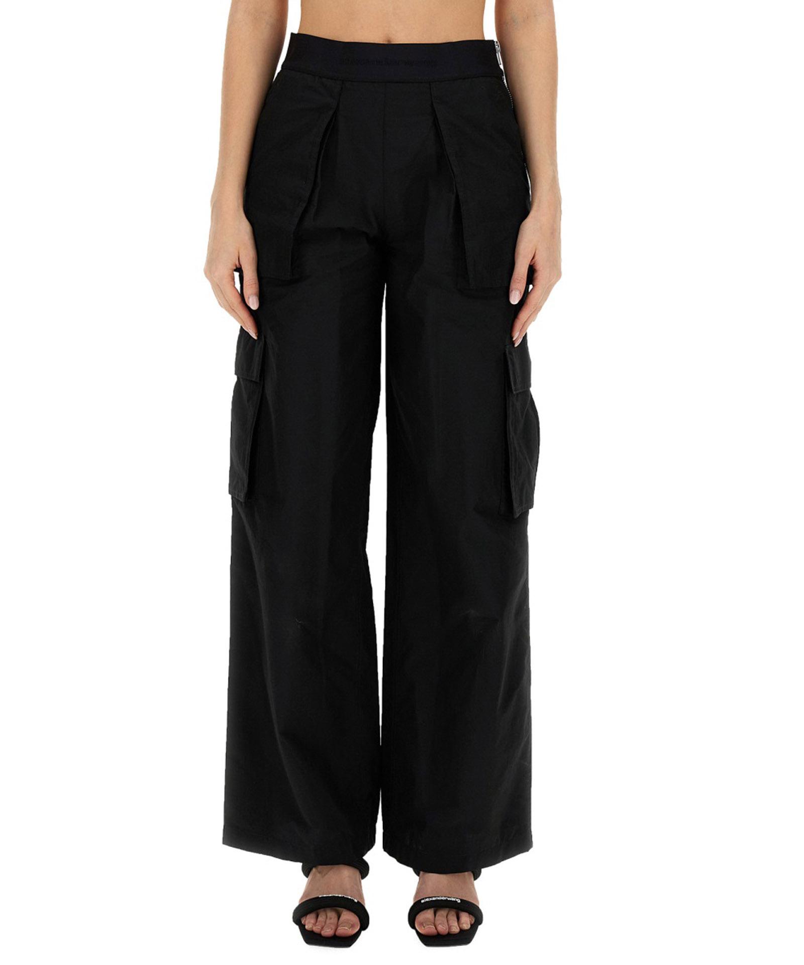 パンツ Alexander Wang Black tech fabric cargo pant T By Alexander Wang - BIG POCKET KNEE ZIP CARGO PANTS | HBX