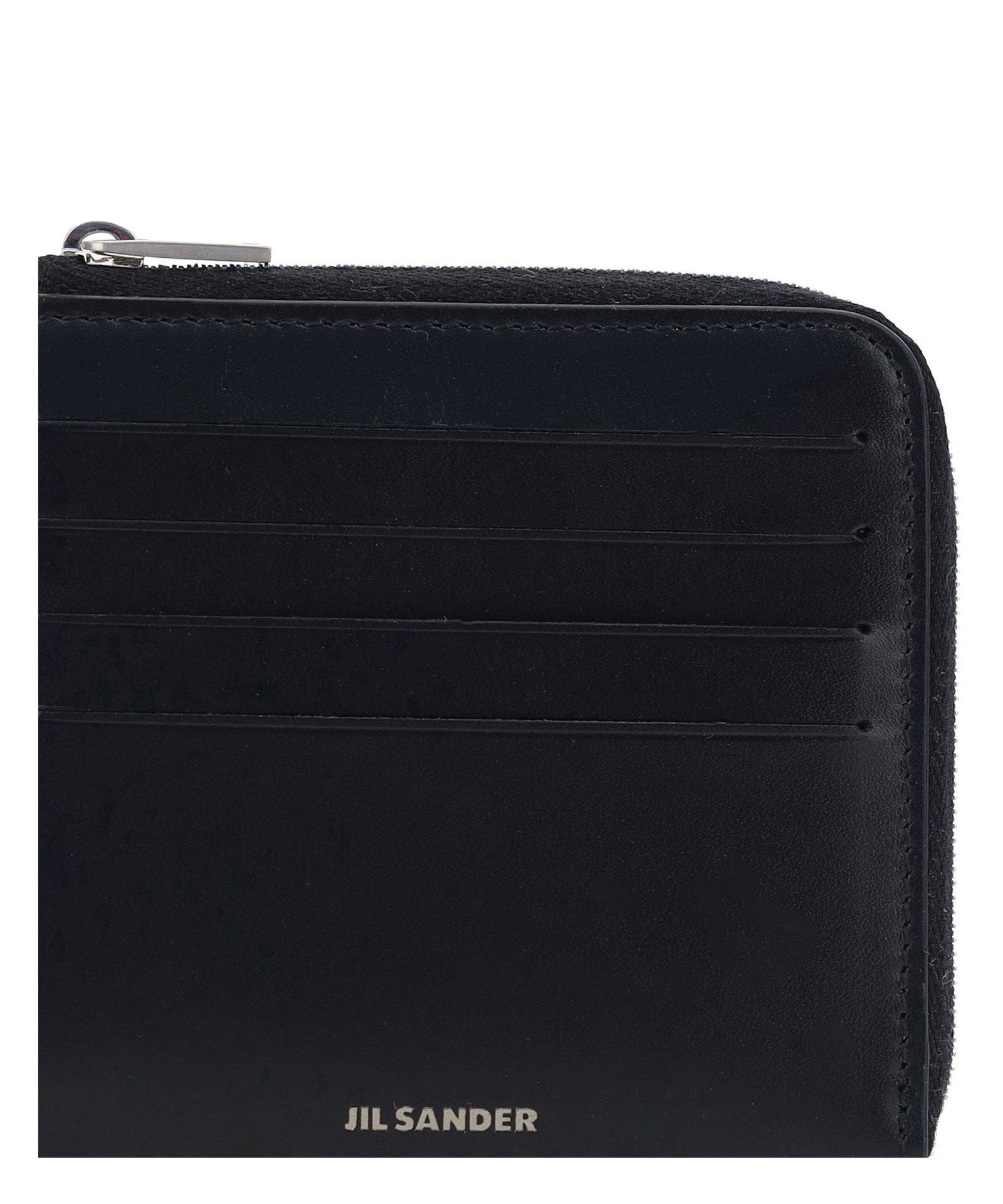 Jil Sander Credit Card Holder in Black for Men | Lyst