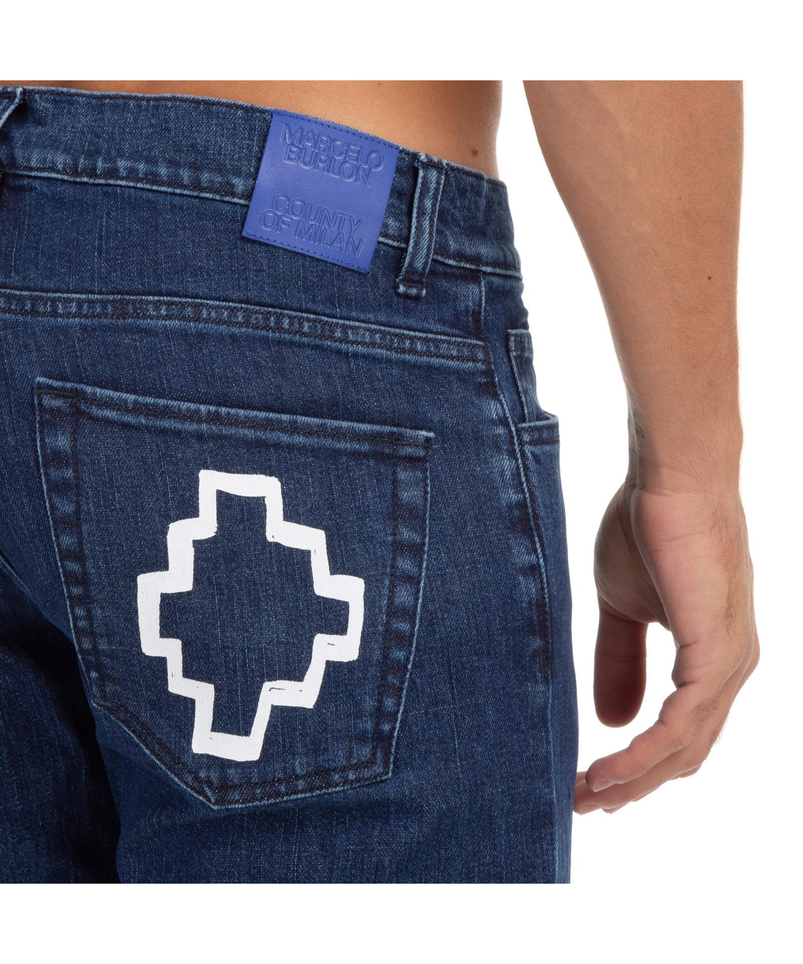Marcelo Burlon Denim Cross Jeans in Blue for Men - Save 52% | Lyst