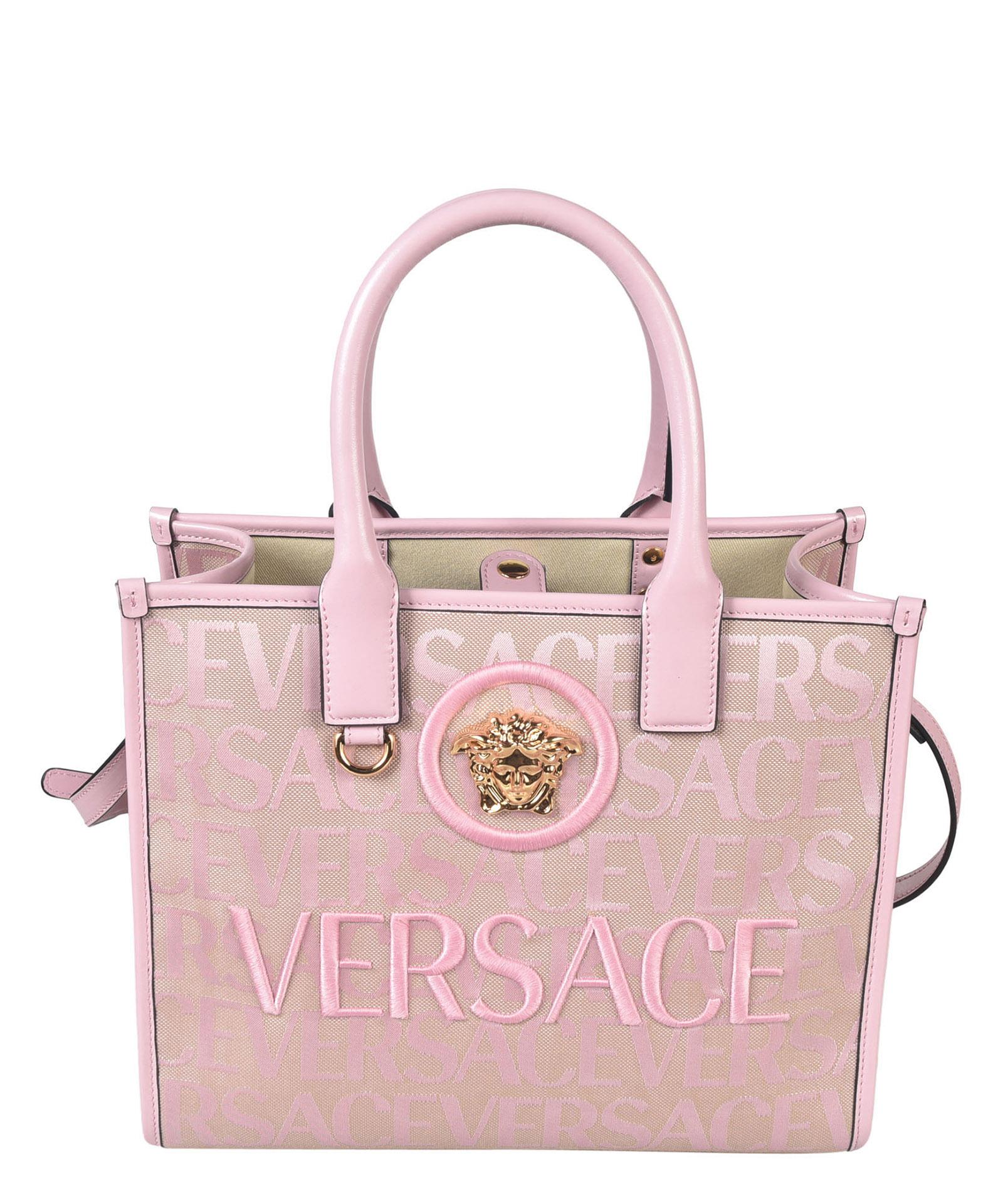 Versace Canvas Tote Bag - Pink Totes, Handbags - VES131238