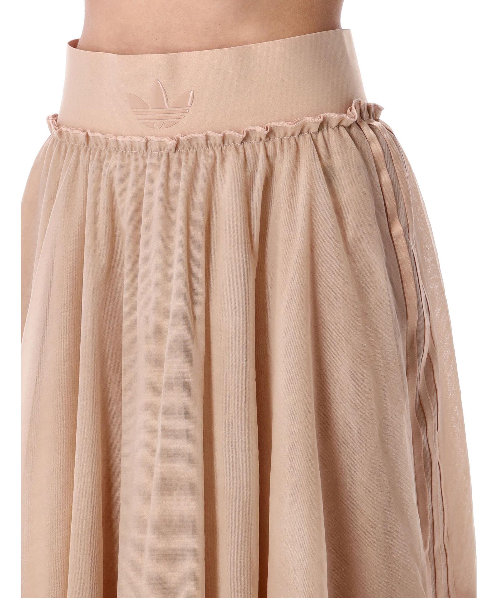 adidas Originals Tulle Maxi Skirt in Natural | Lyst