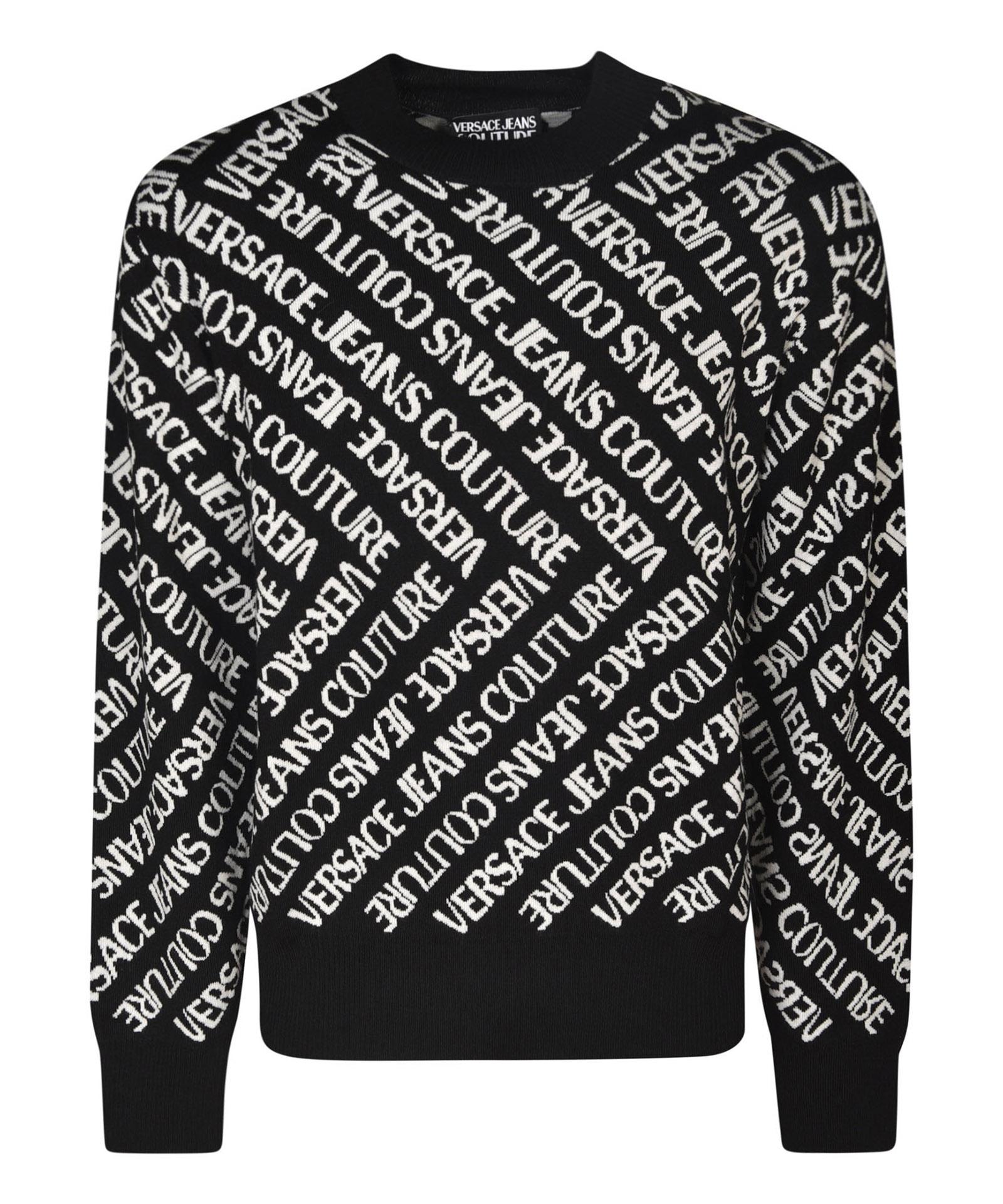 Versace Jeans Couture Sweater in Black for Men | Lyst