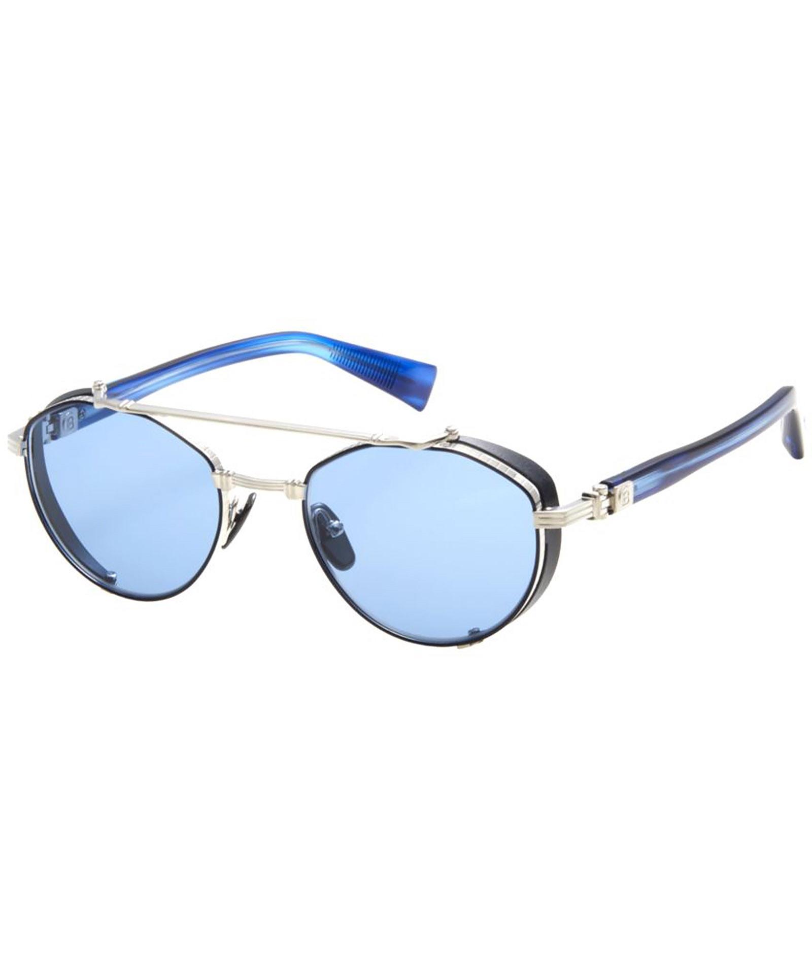 サングラス BALMAIN FW25 Balmain - BPS - a (BPS 120 A) Balmain Brigade-IV BPS-120A Sunglasses Gold/Black/Grey