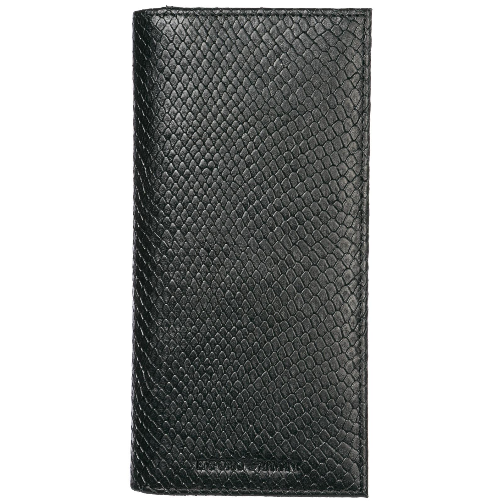 Emporio Armani Men&#39;s Wallet Leather Coin Case Holder Purse Card Bifold in Black for Men - Lyst